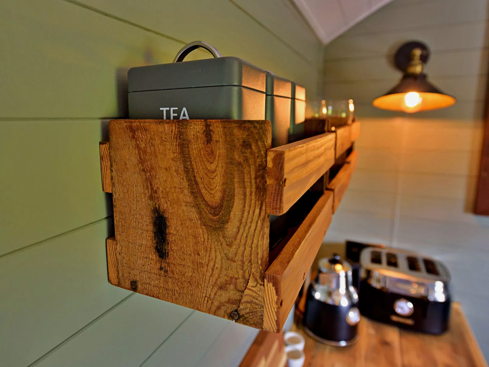 'Joan' Shepherds Hut-Binnen