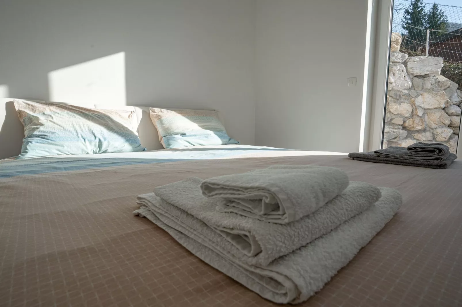 Peaceful Oasis in Nature Holiday Home with Terrace and Sauna - Three Bedroom Holiday Home with Terrace and Sauna-Slaapkamer