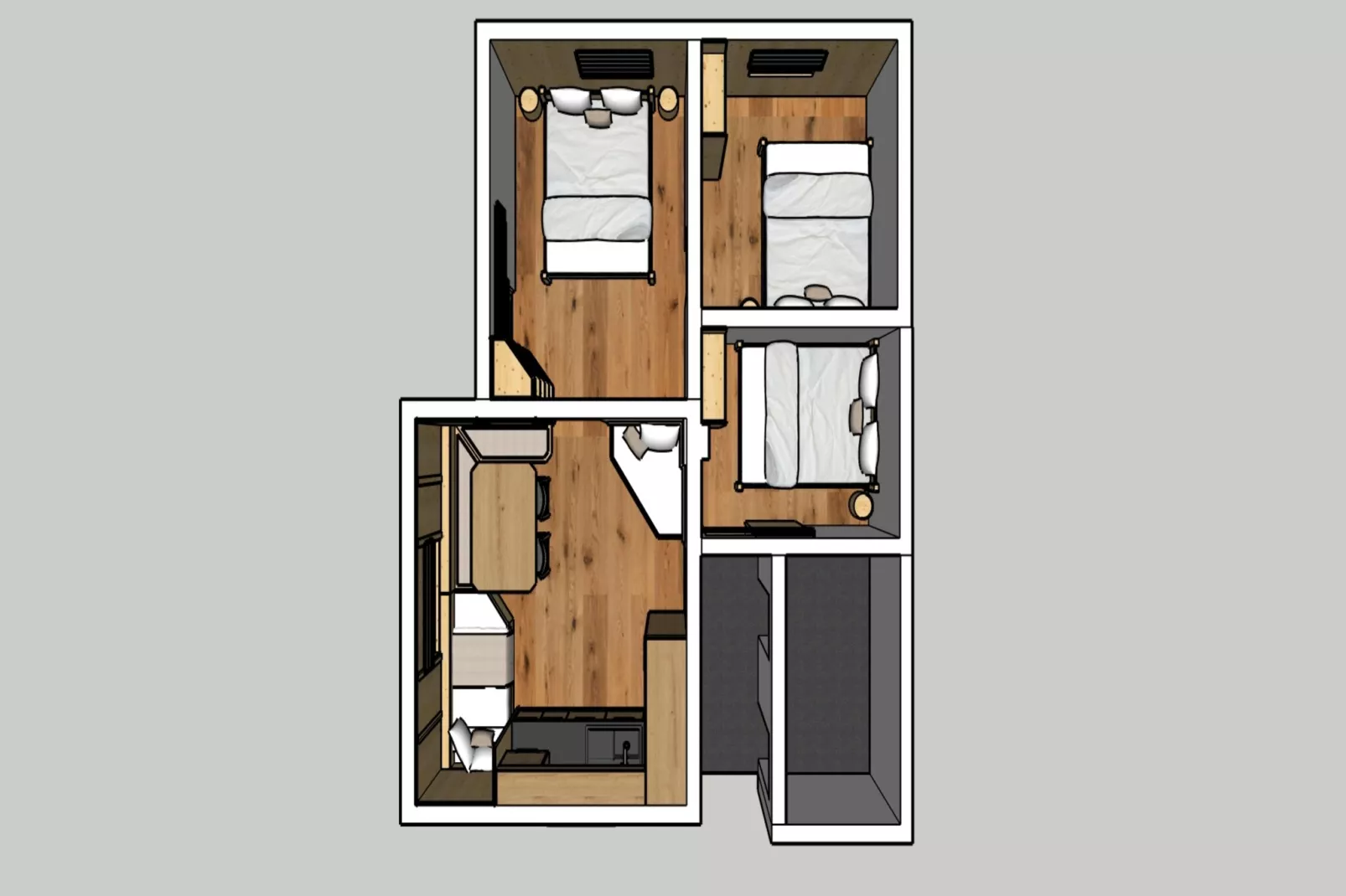 Berghütte Almleben-Plattegrond