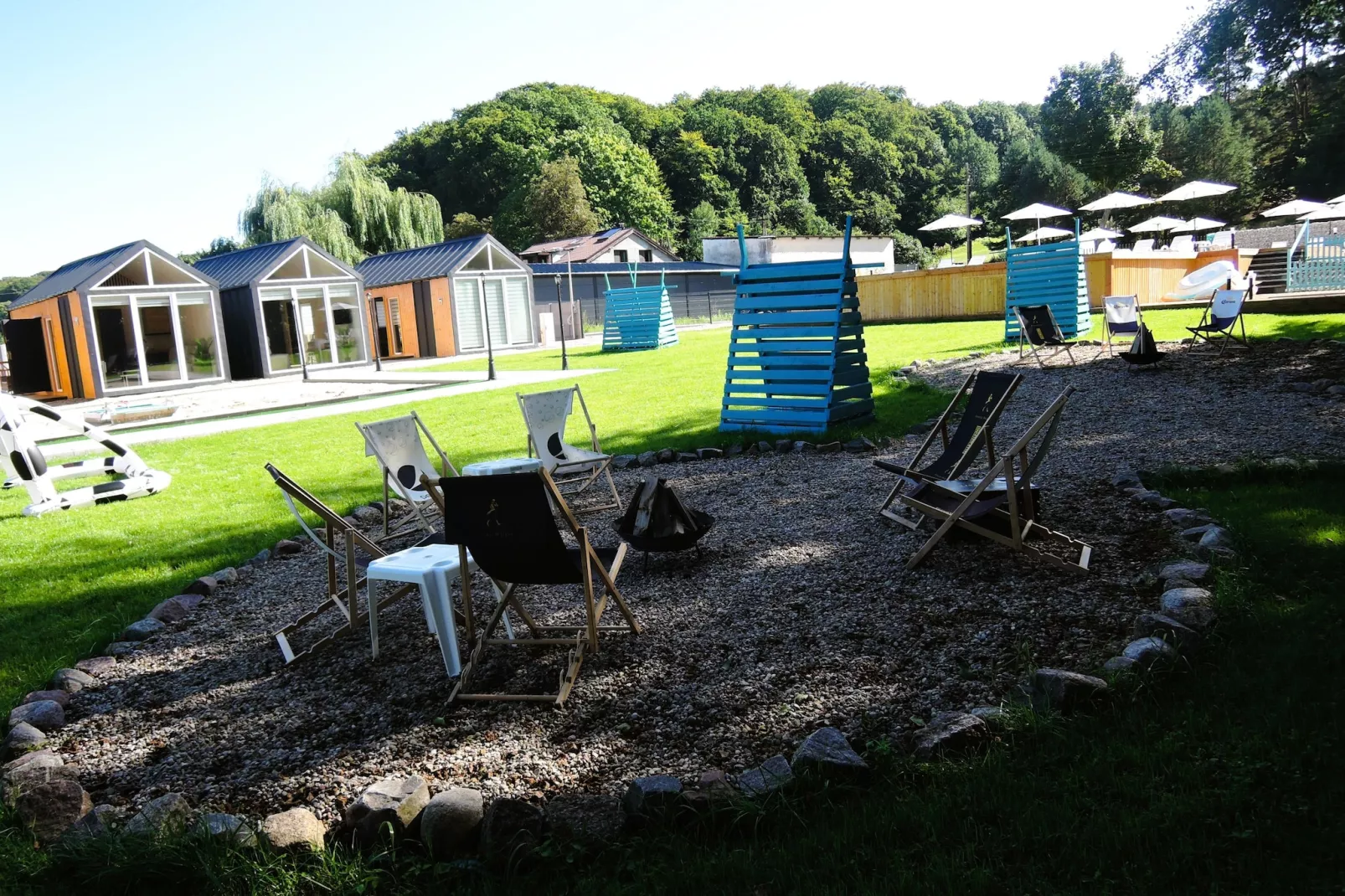 Turkusowa osada Wapnica-Tuinen zomer