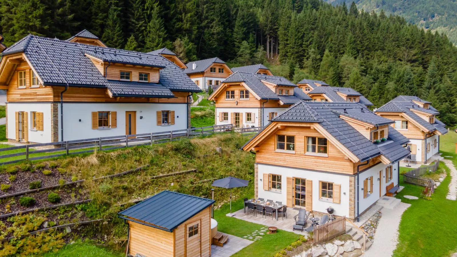 Alpenjoy Lodge-Gebieden zomer 1km