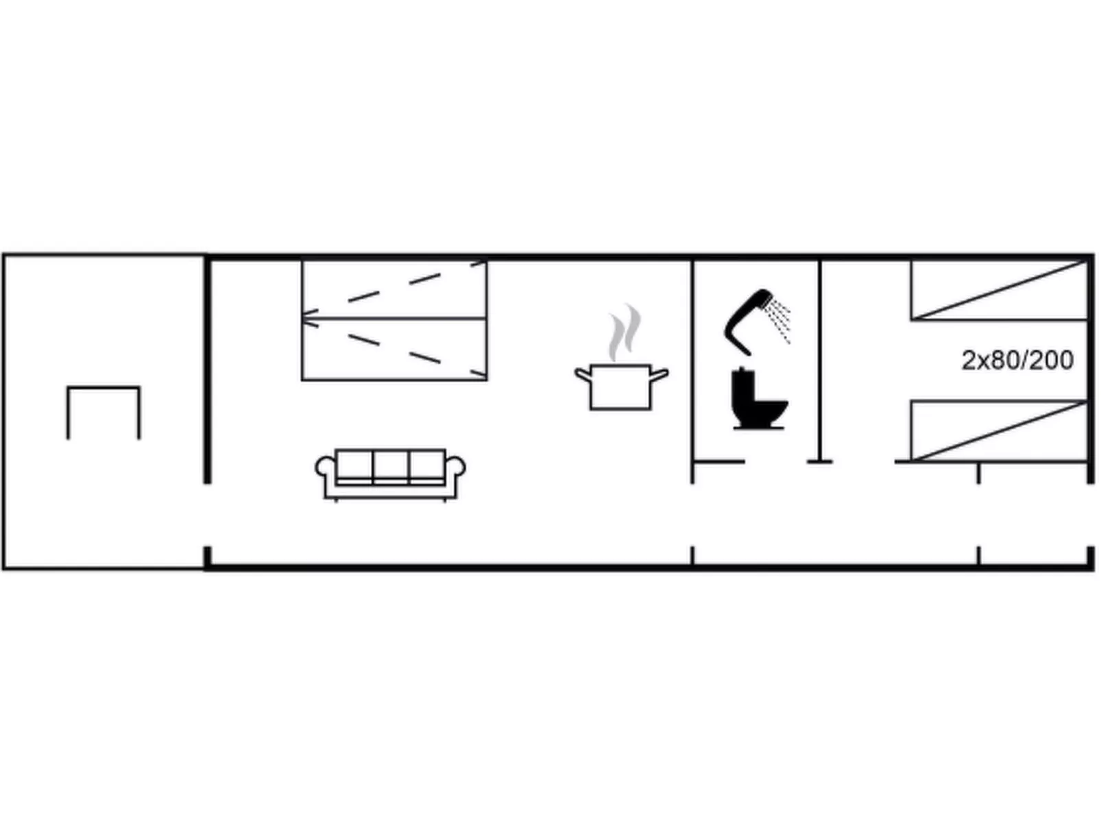 "Anette" - 50m from the sea-Binnen