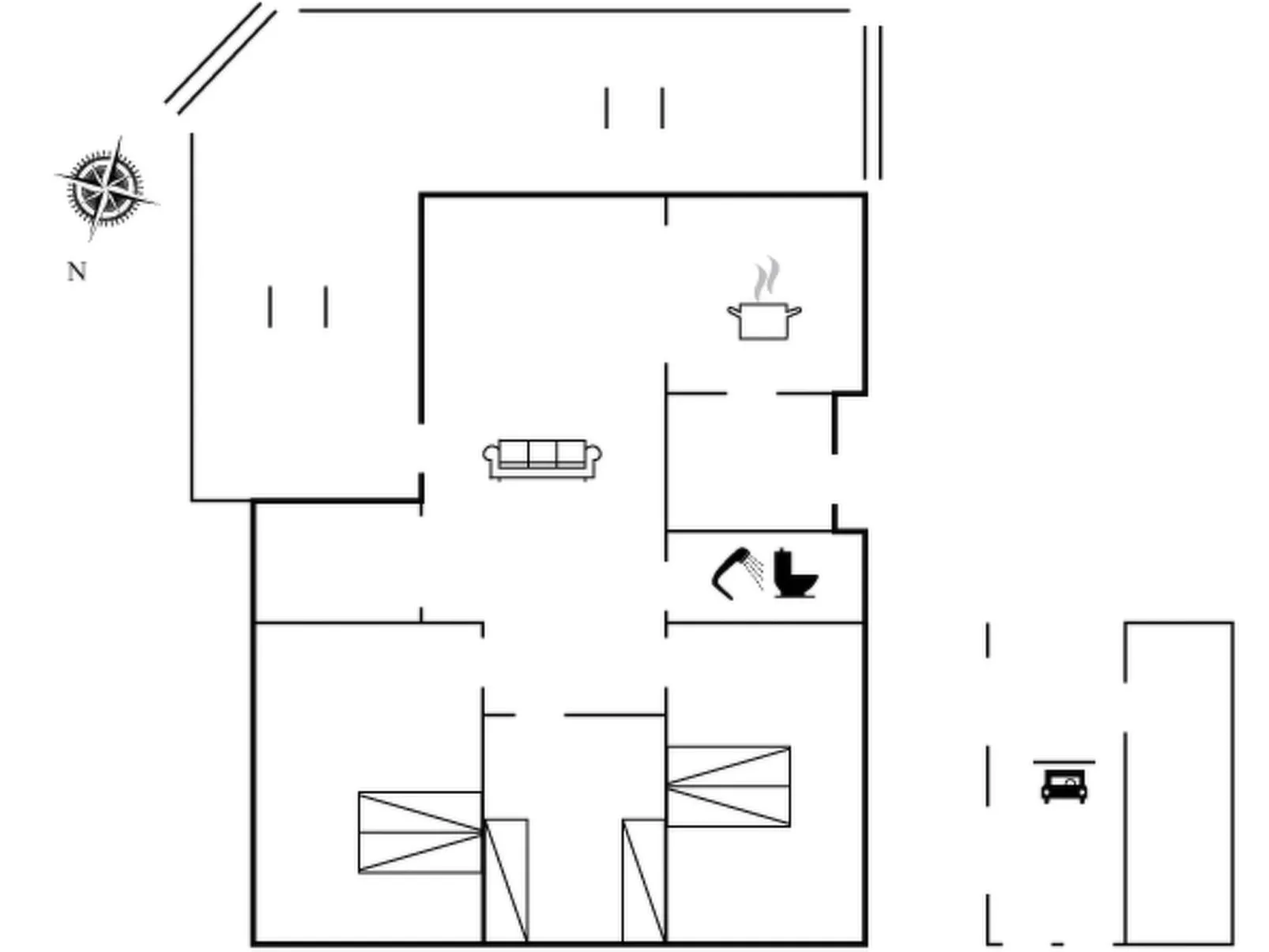 "Mainio" - 800m from the sea-Binnen