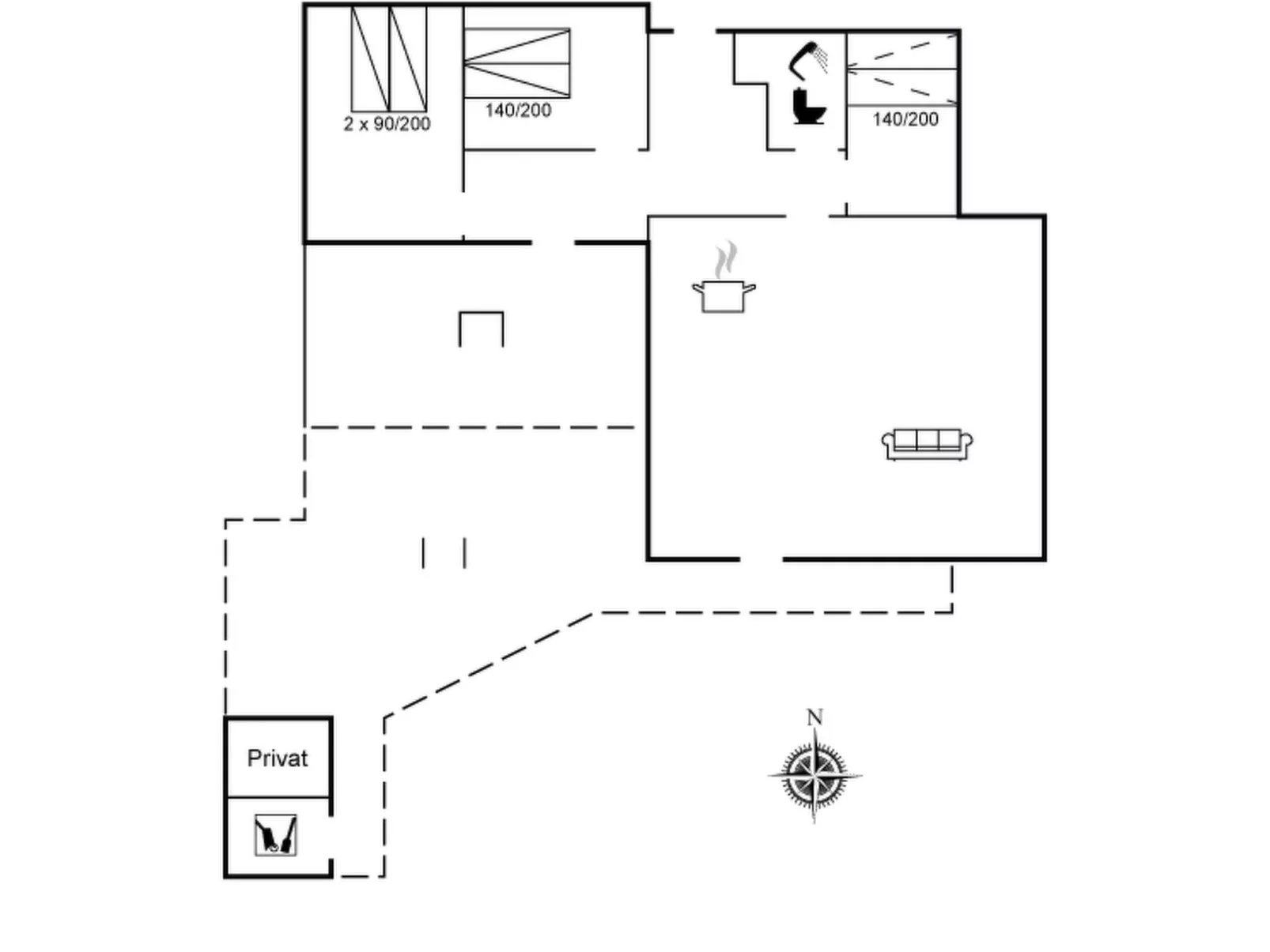 "Iver" - 600m to the fjord-Binnen