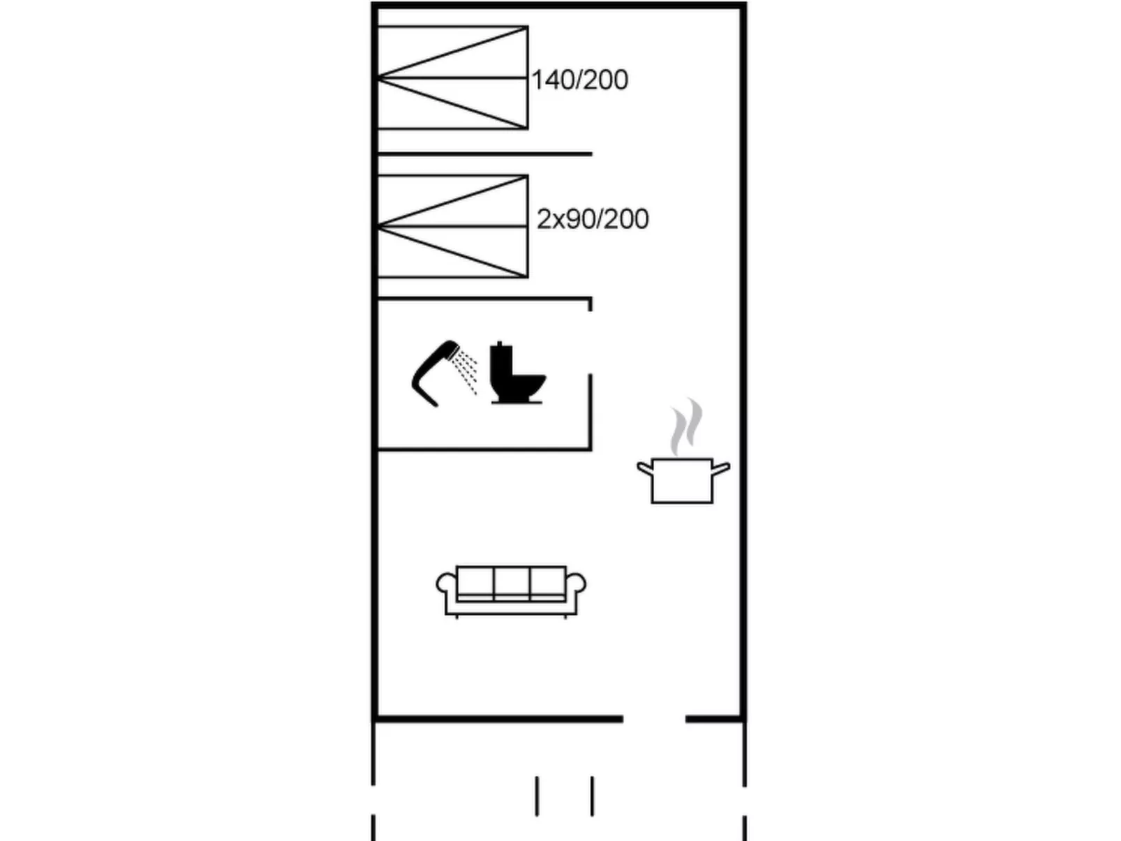 "Valio" - 6km from the sea-Binnen
