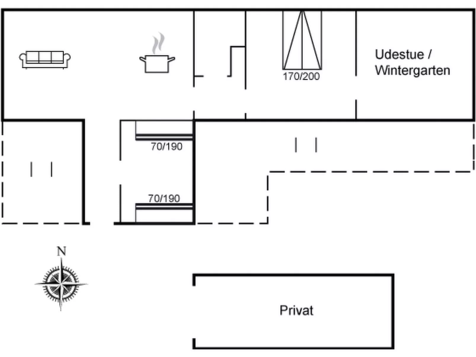 "Raika" - 450m to the fjord-Binnen