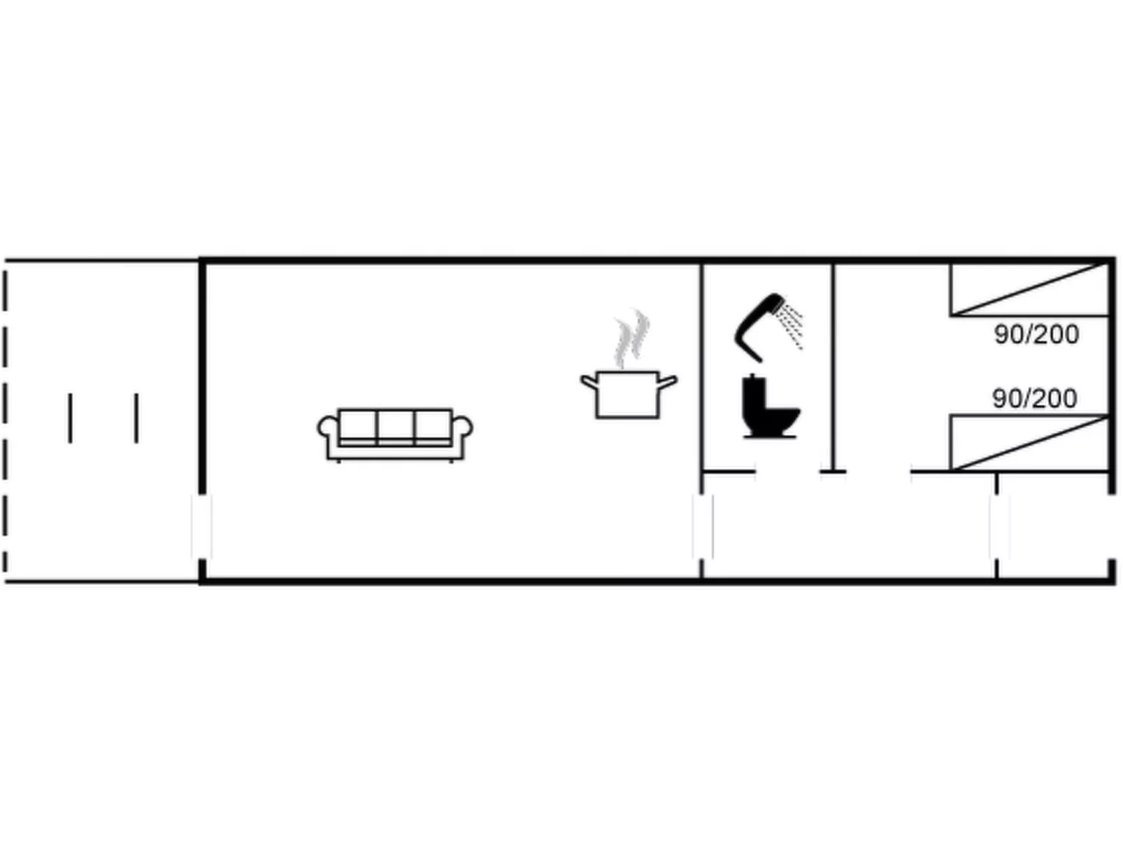 "Eske" - 50m from the sea-Binnen