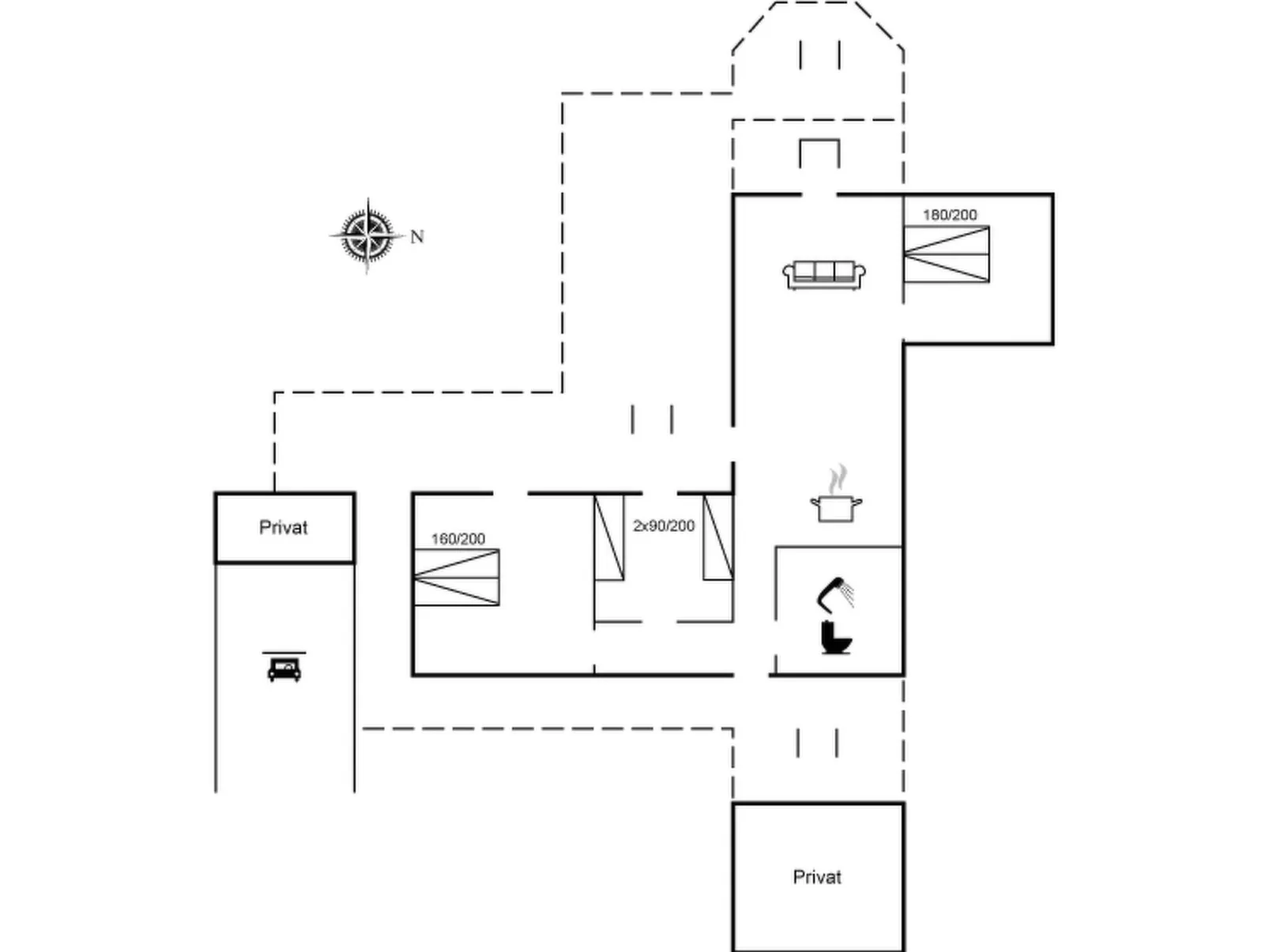 "Melvin" - 700m from the sea-Binnen
