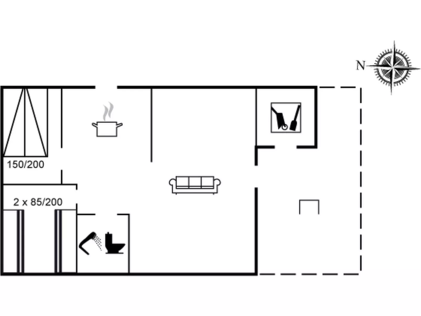 "Matild" - 800m from the sea-Binnen