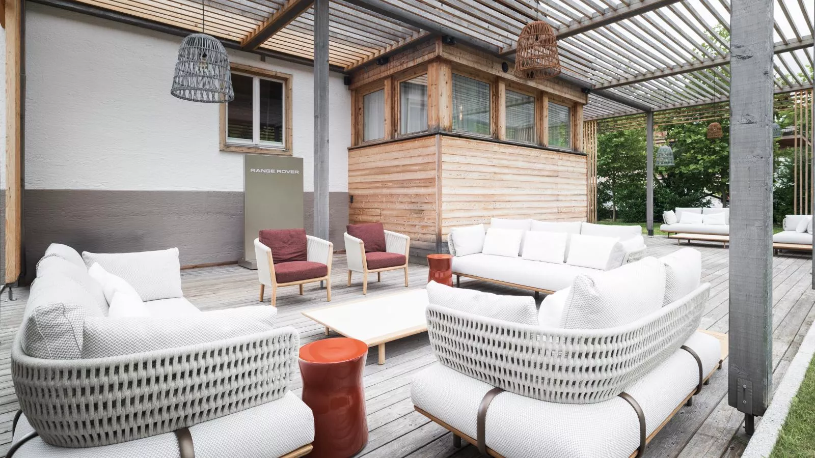 Stadtchalet Forsthaus-Tuinen zomer