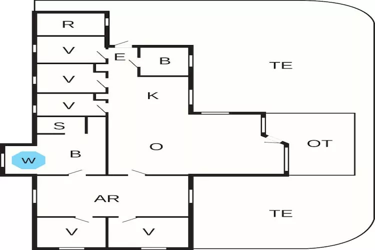 4 sterren vakantie huis in Idestrup-Plattegrond