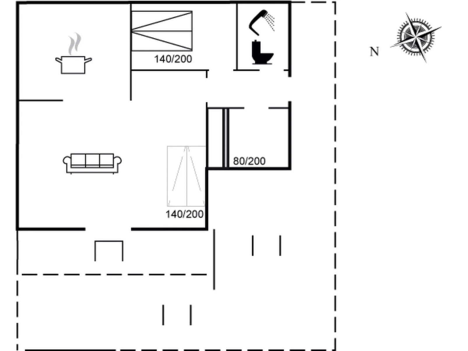 "Lovis" - 570m from the sea-Binnen