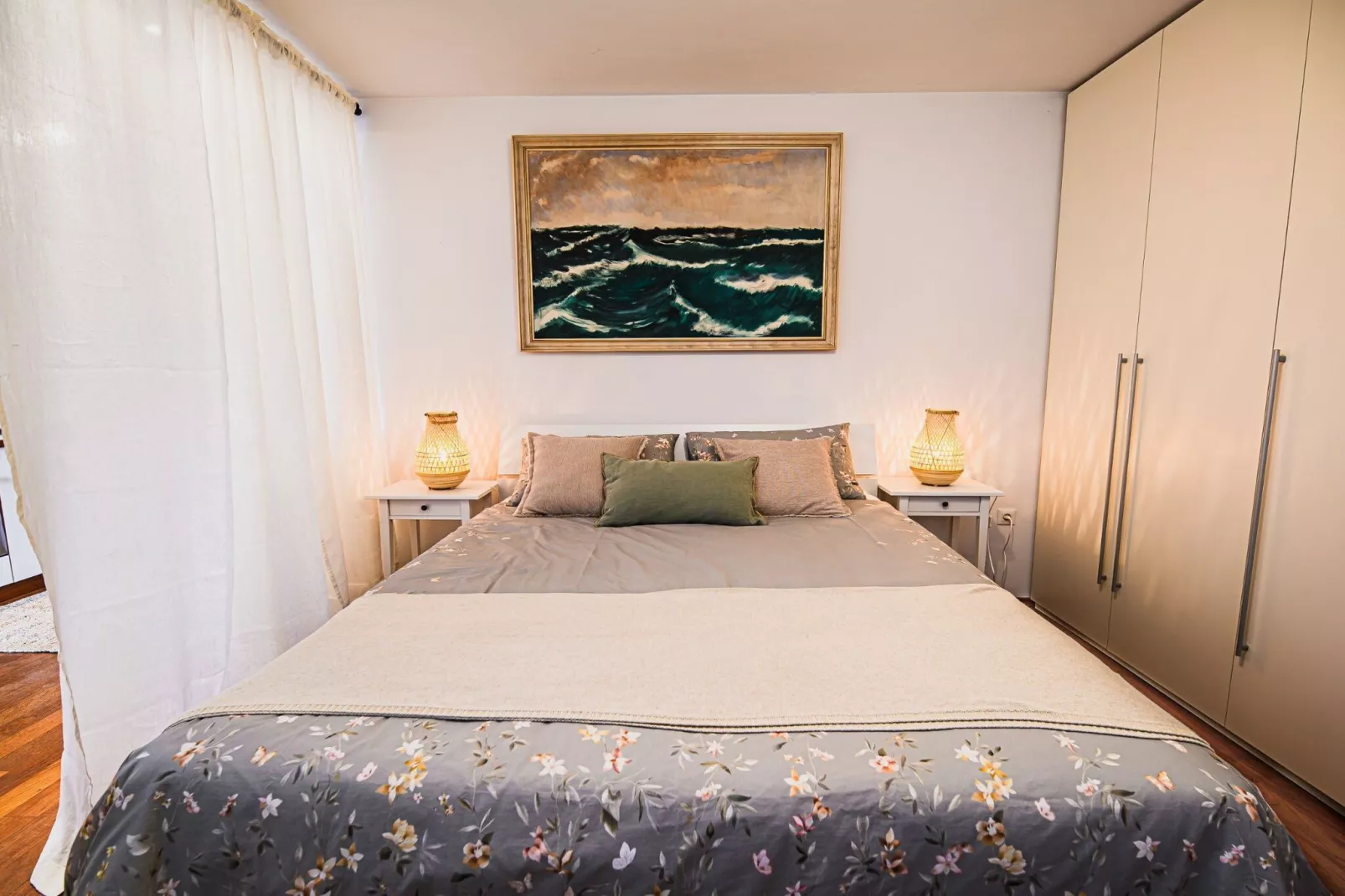 Elegant and Scenic Peaceful Apartments Portoroz - Studio Apartment with Terrace-Slaapkamer