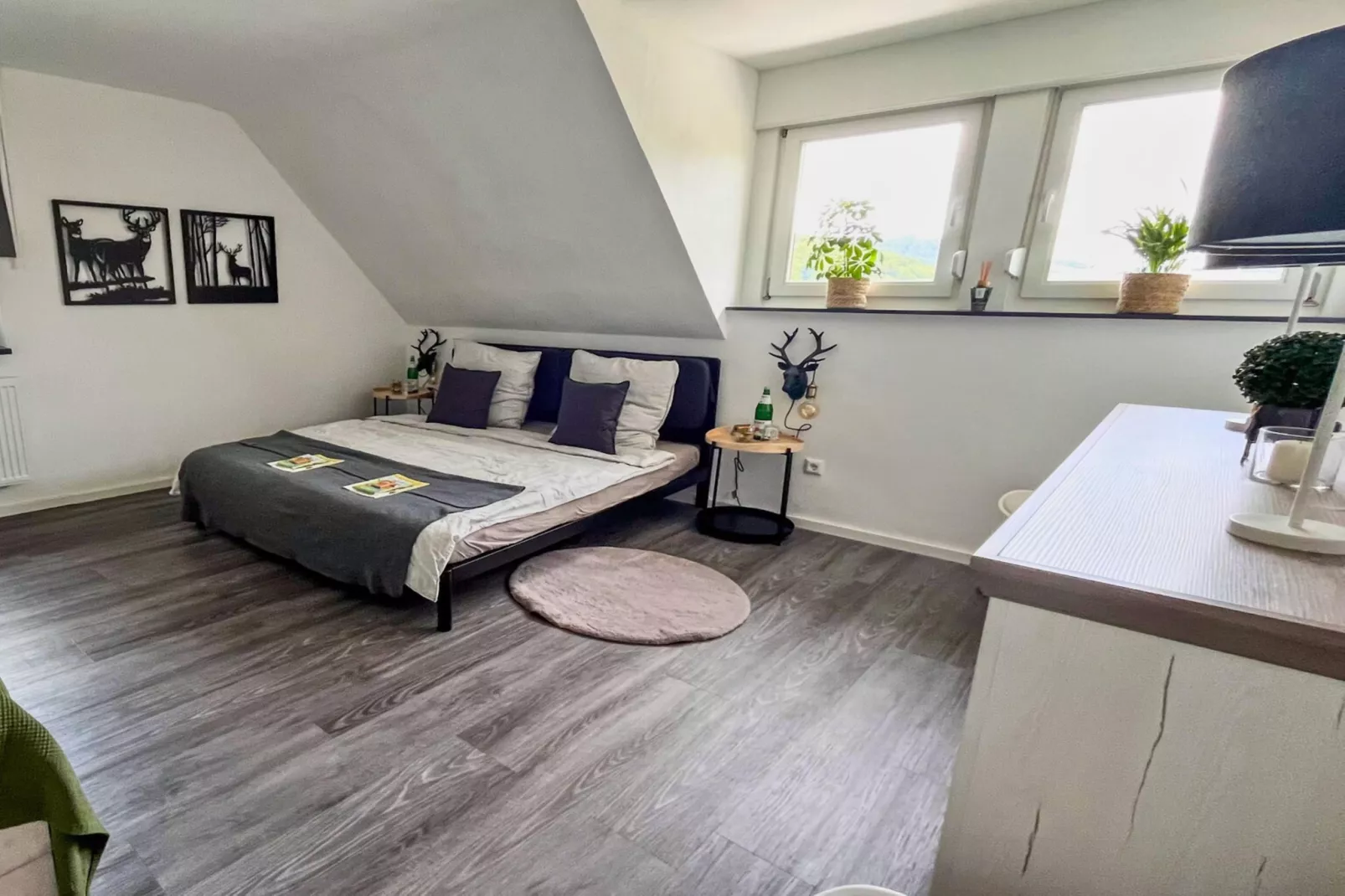 Ferienwohnung Eifelglück mit Dachterrasse-Slaapkamer