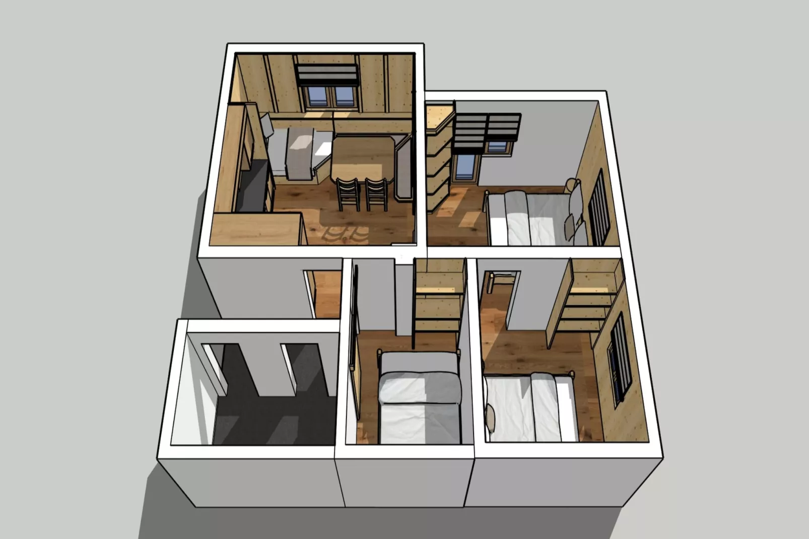 Berghütte Almleben-Plattegrond