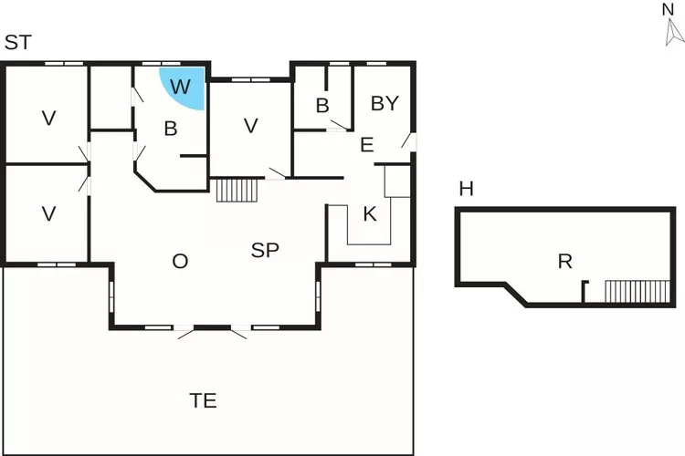 4 sterren vakantie huis in Nakskov-Plattegrond