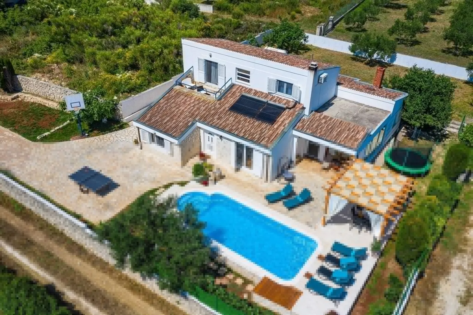 Sea view Villa Elia-Buitenkant zomer