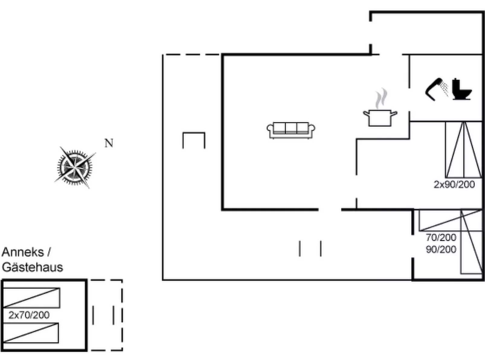 "Hannele" - 200m from the sea-Binnen