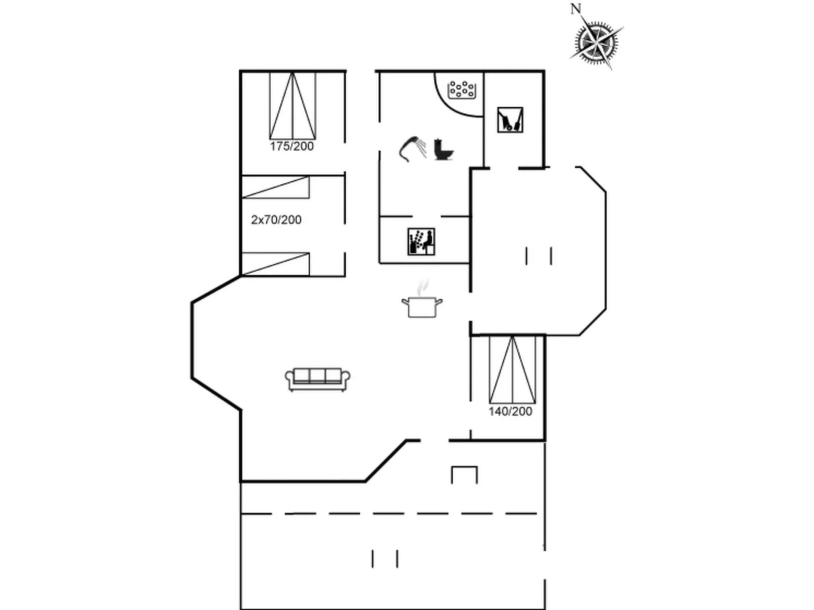 "Diderik" - 300m from the sea-Binnen