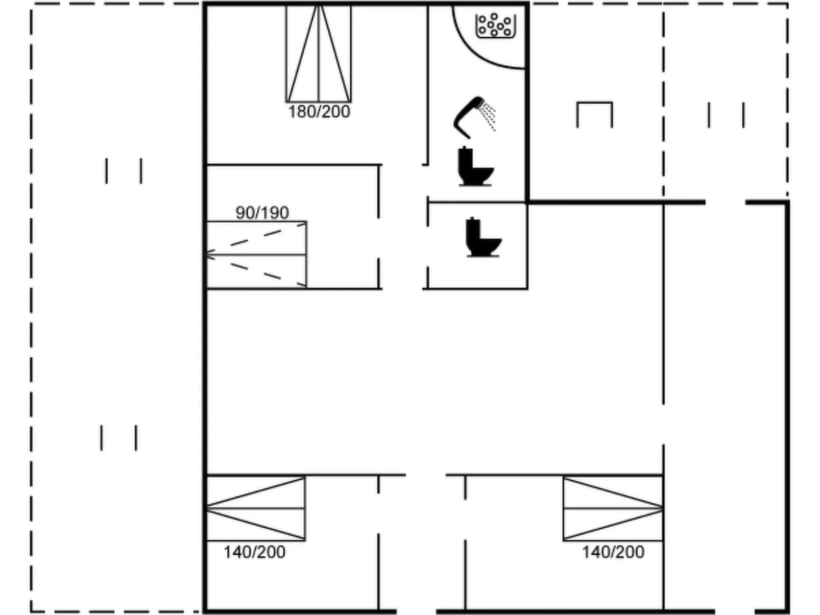 "Editha" - 800m from the sea-Binnen
