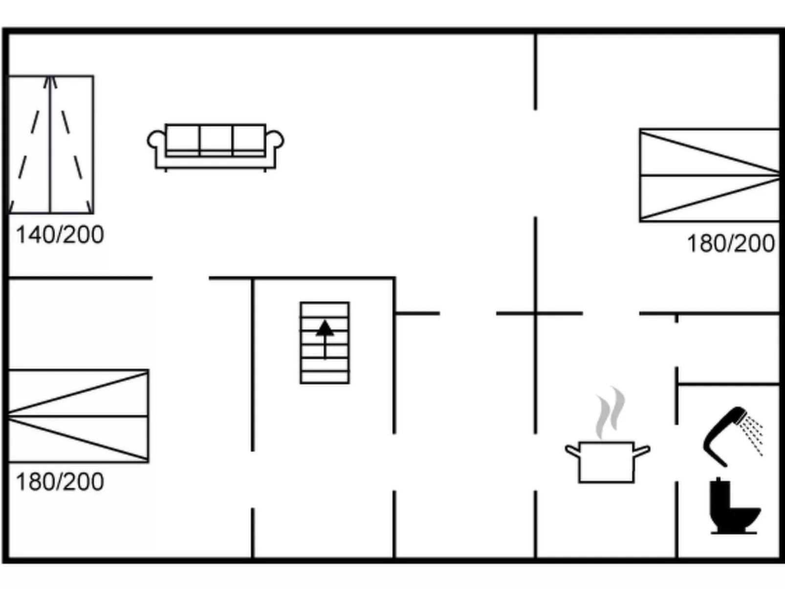 "Gyrth" - 250m from the sea-Binnen