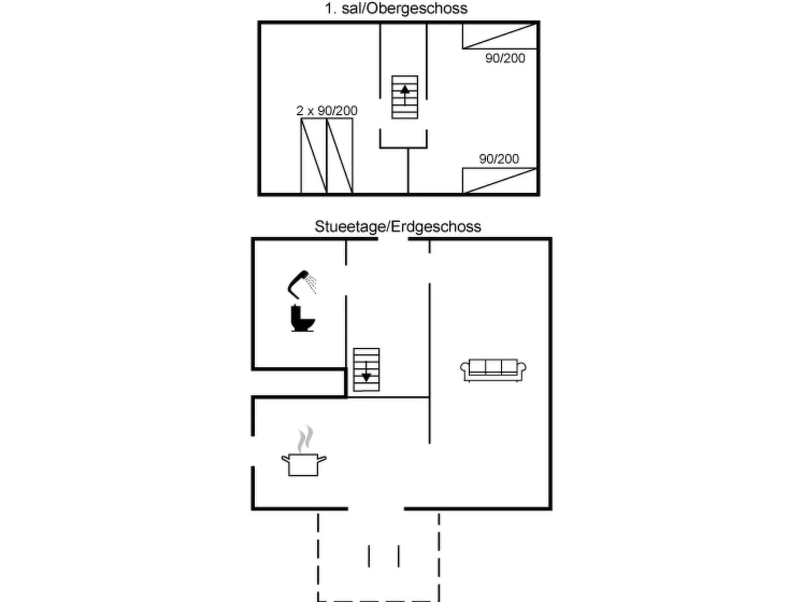 "Ødmar" - 400m from the sea-Binnen