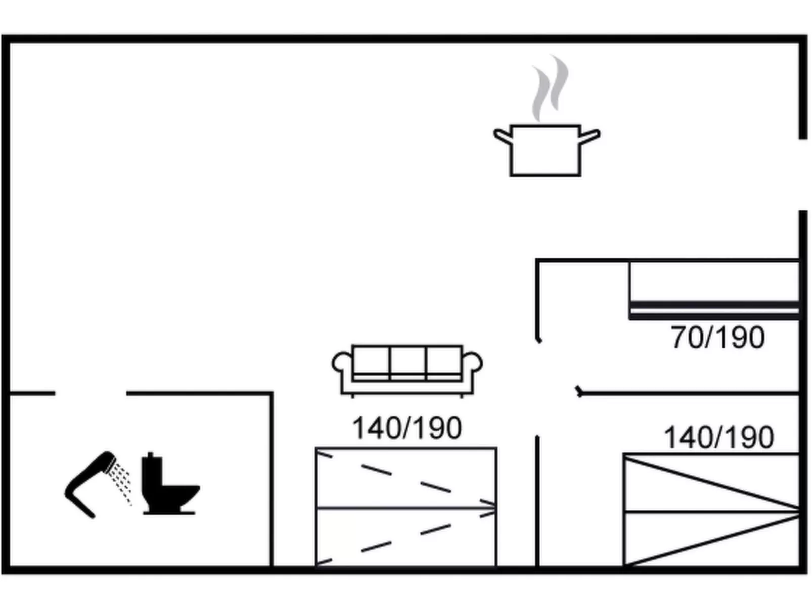 "Amaia" - 500m from the sea-Binnen
