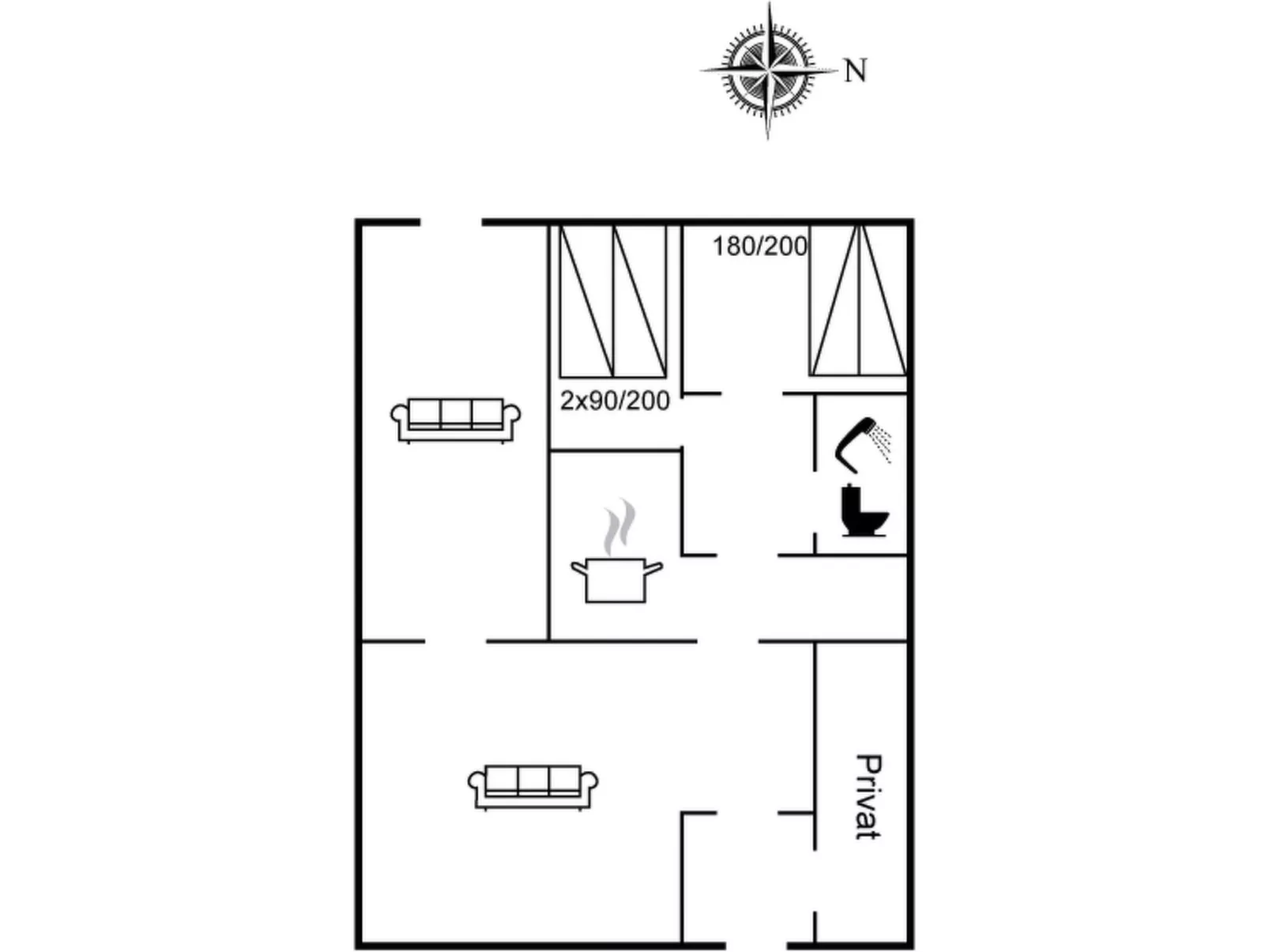 "Fulla" - 1.1km from the sea-Binnen