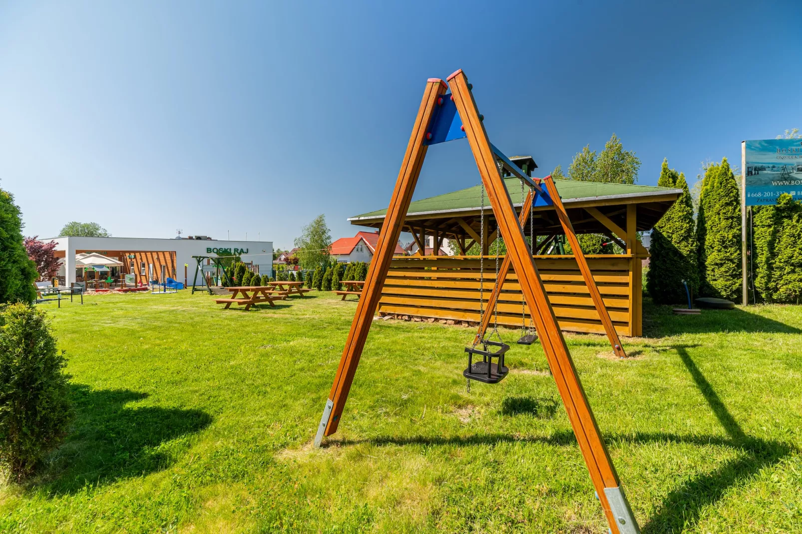 Domki wakacyjne z basenem Sianożąty-Parkfaciliteiten