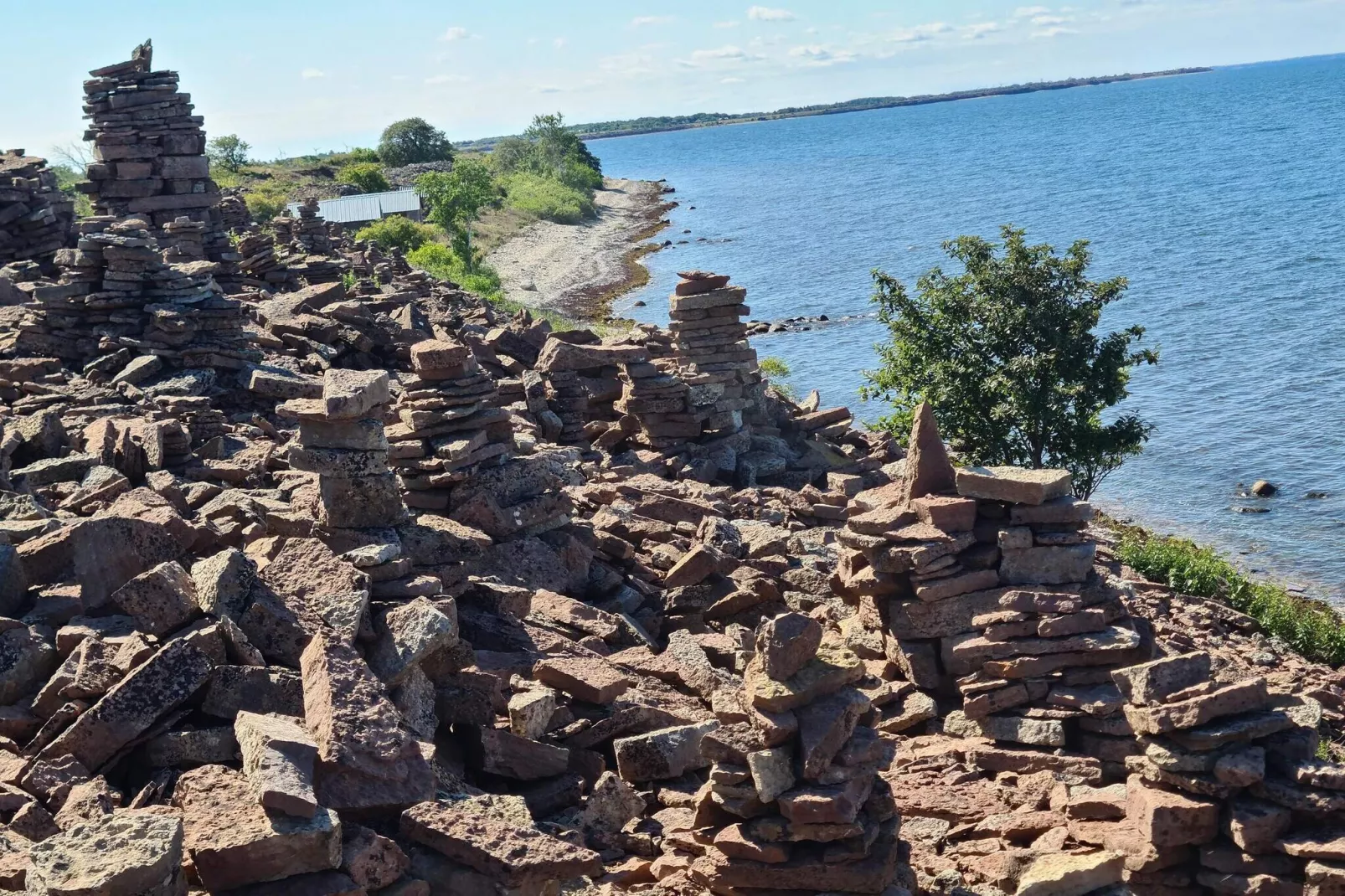 Nostalgische eilandidylle in Aâ€“land-By Traum-Waterzicht