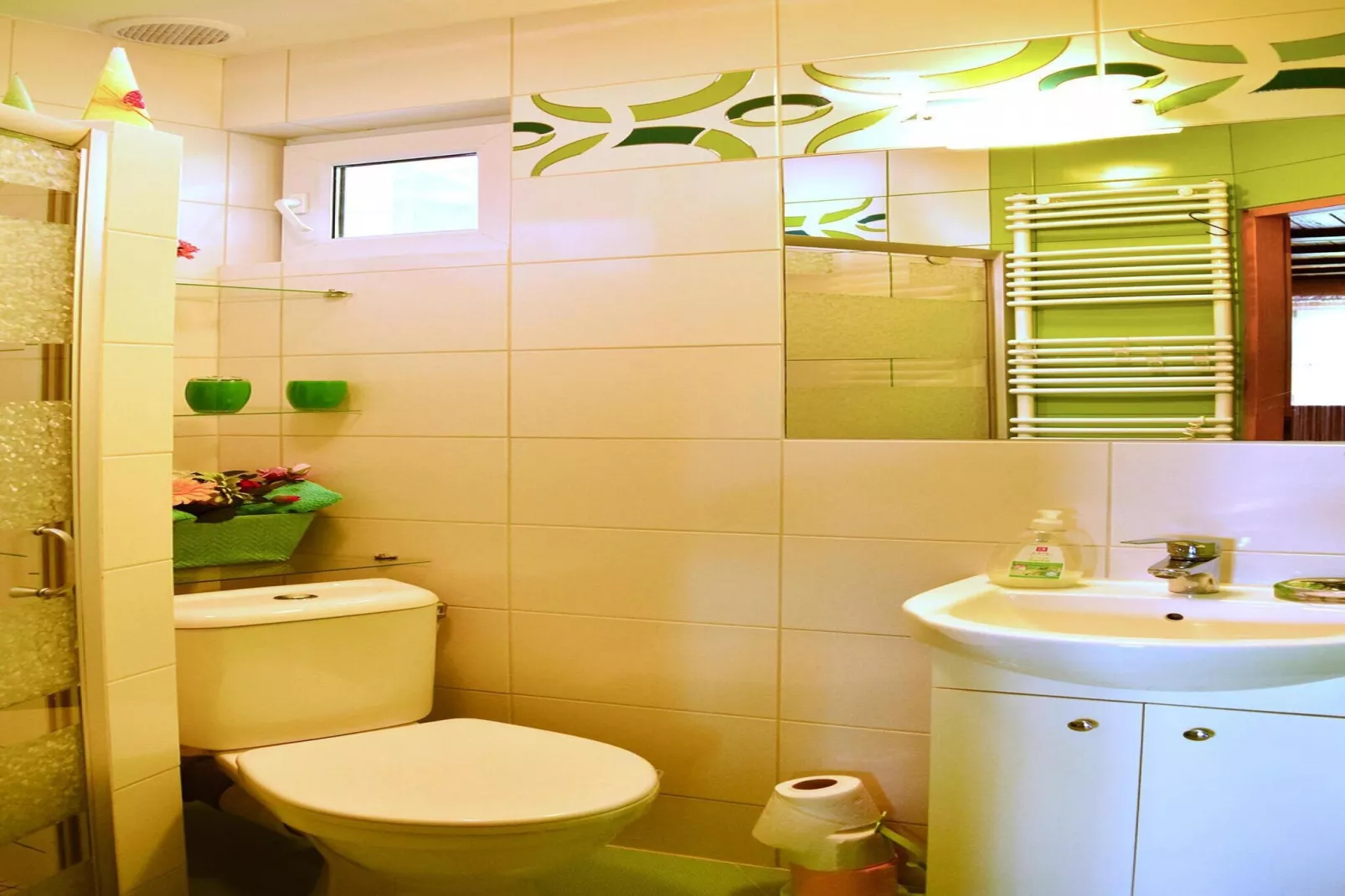 Holiday home Bieszkowice-Badkamer