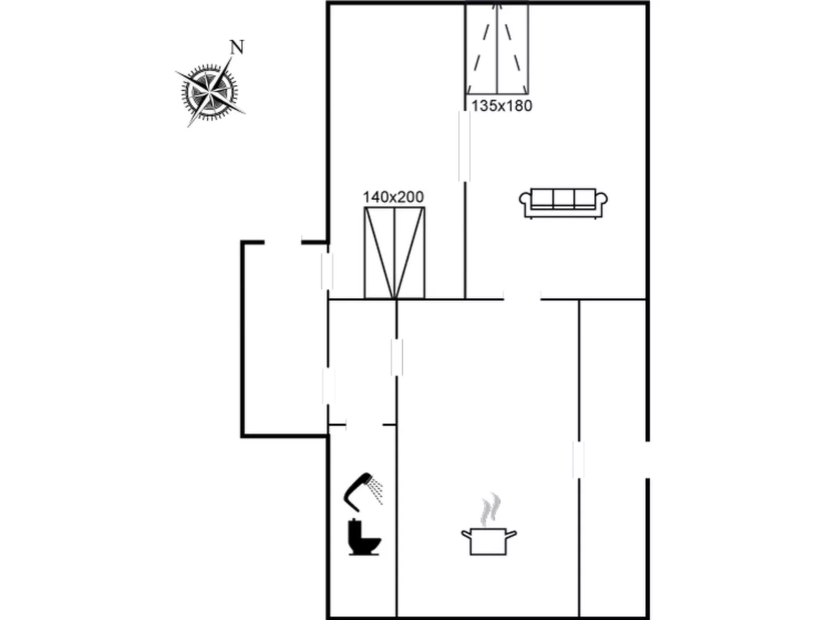 "Faustine" - 500m from the sea-Binnen
