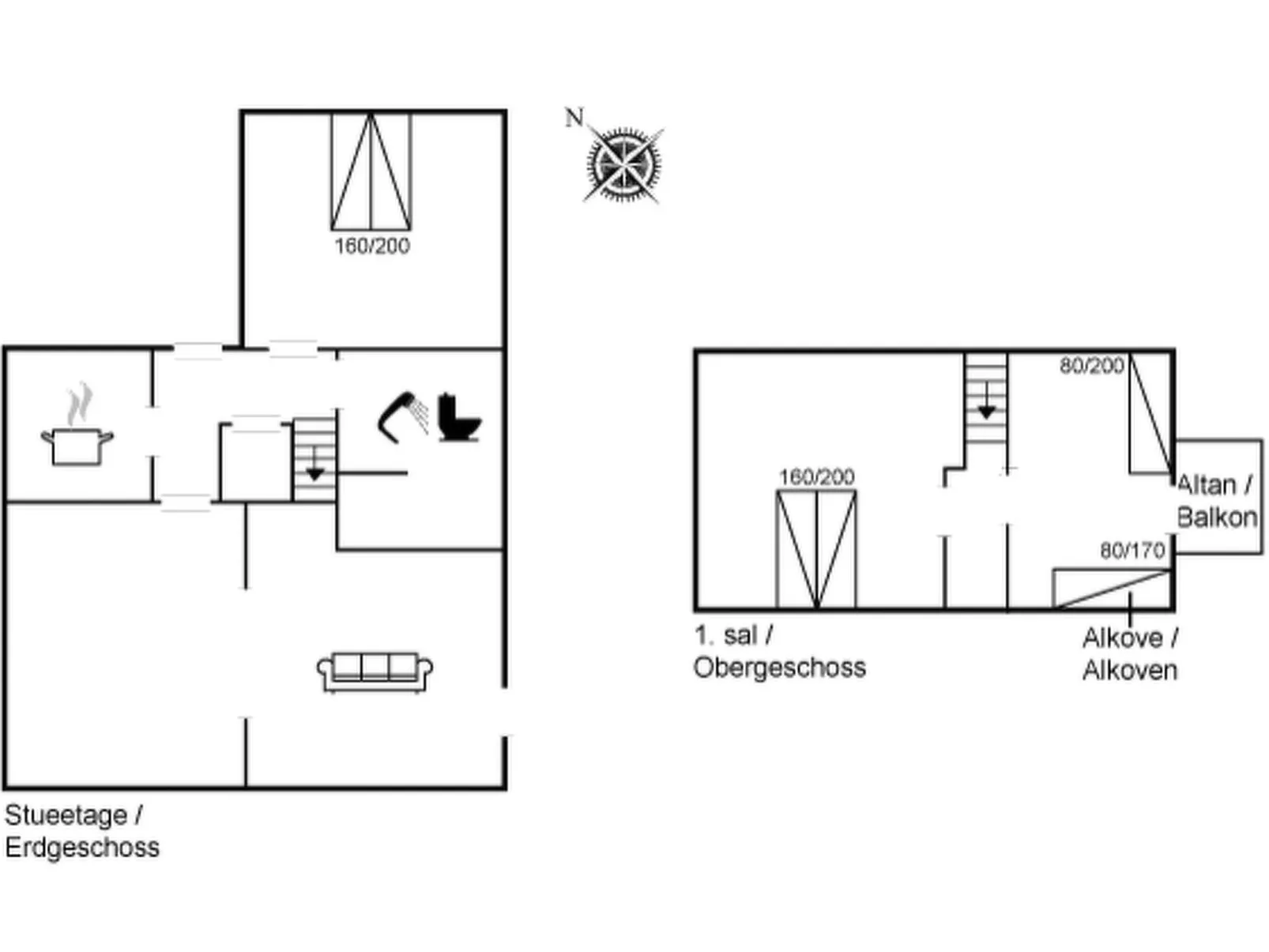 "Ater" - 800m from the sea-Binnen