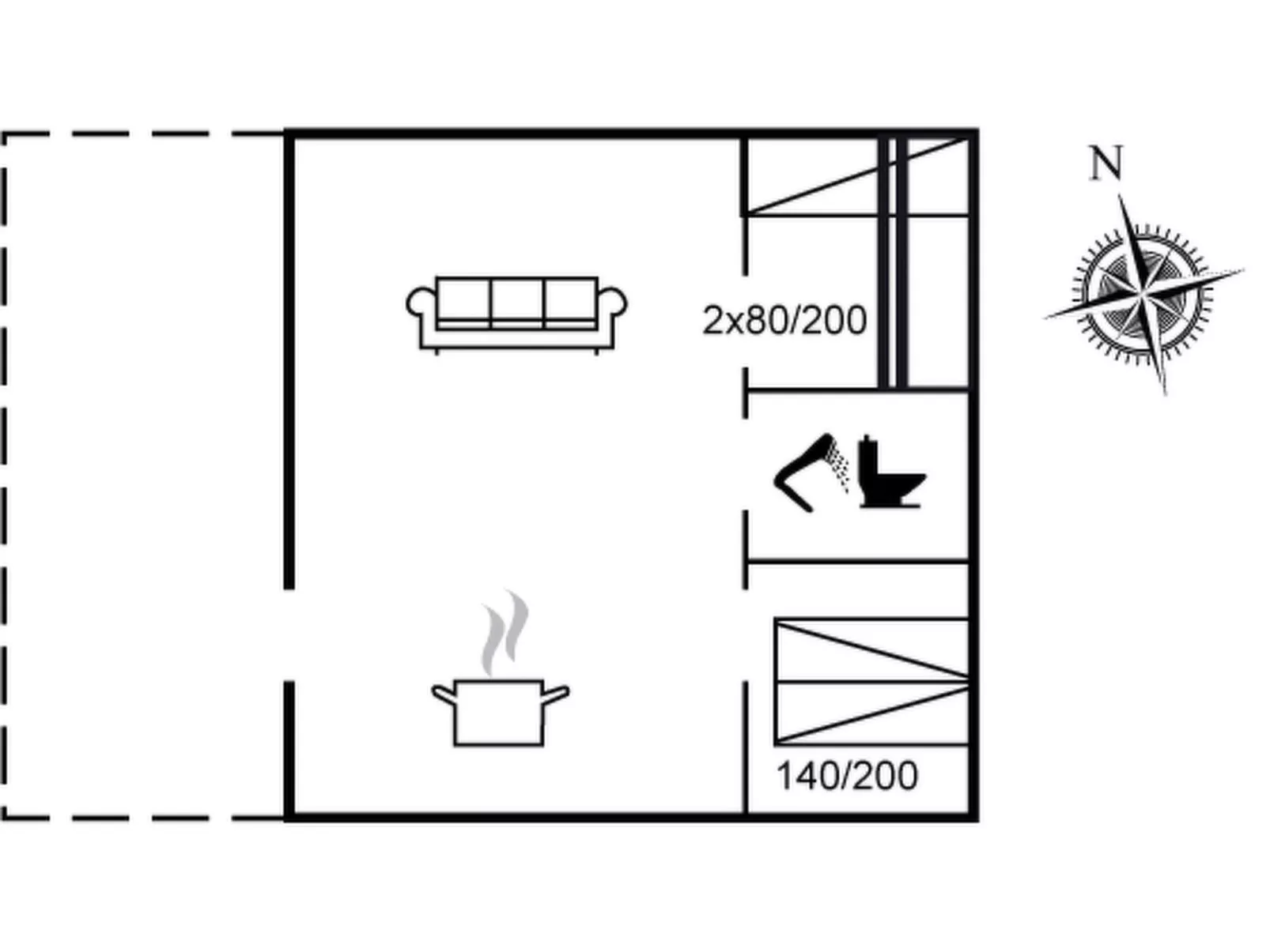 "Beatrix" - 700m from the sea-Binnen