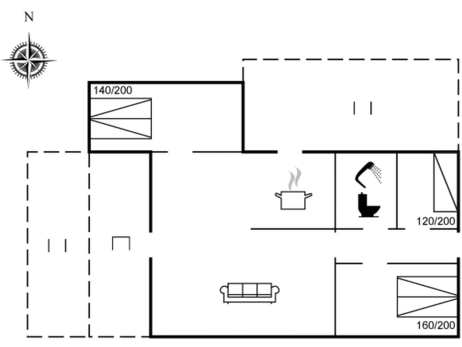 "Brune" - 30km from the sea-Binnen