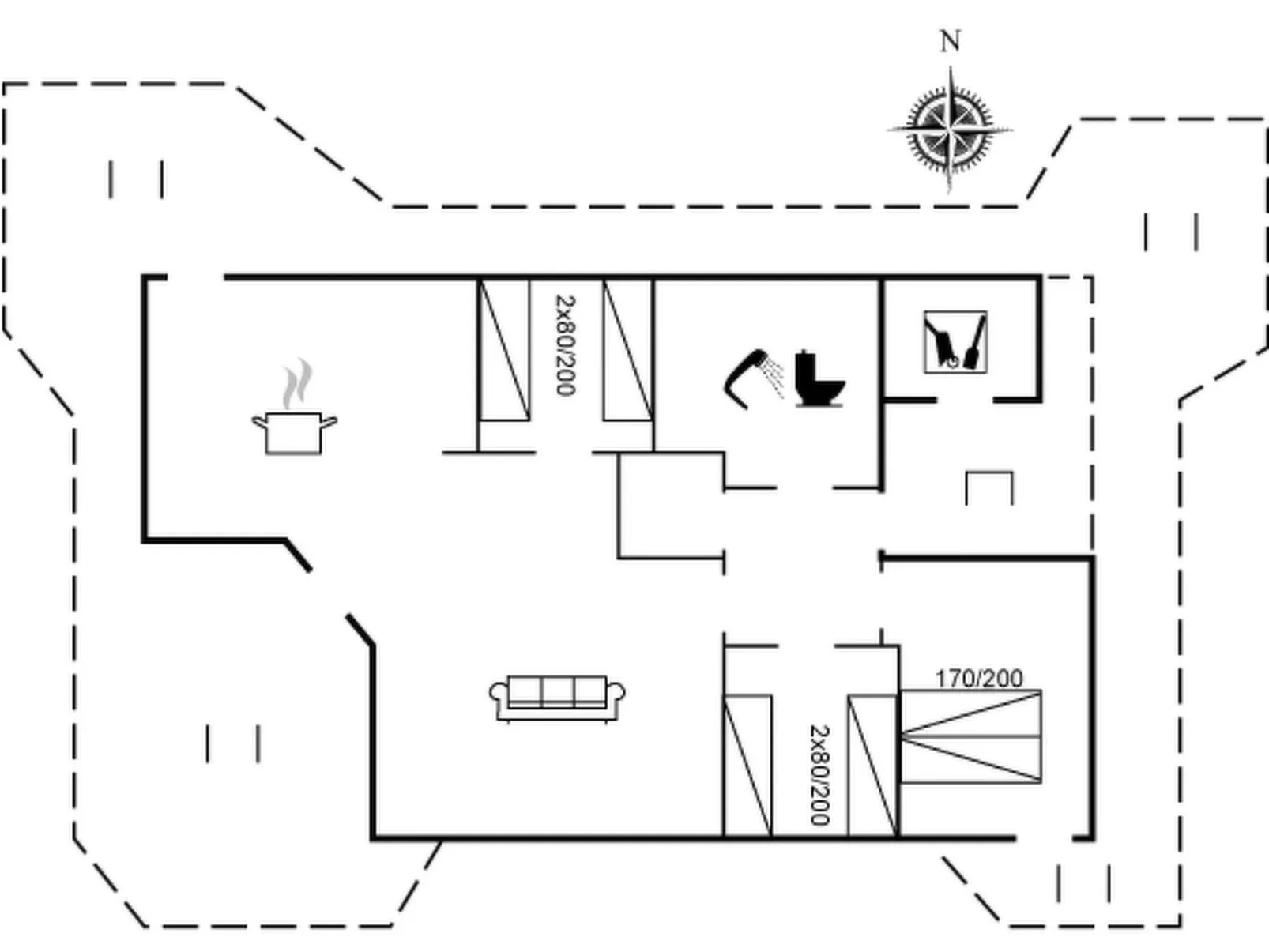 "Florida" - 100m from the sea-Binnen