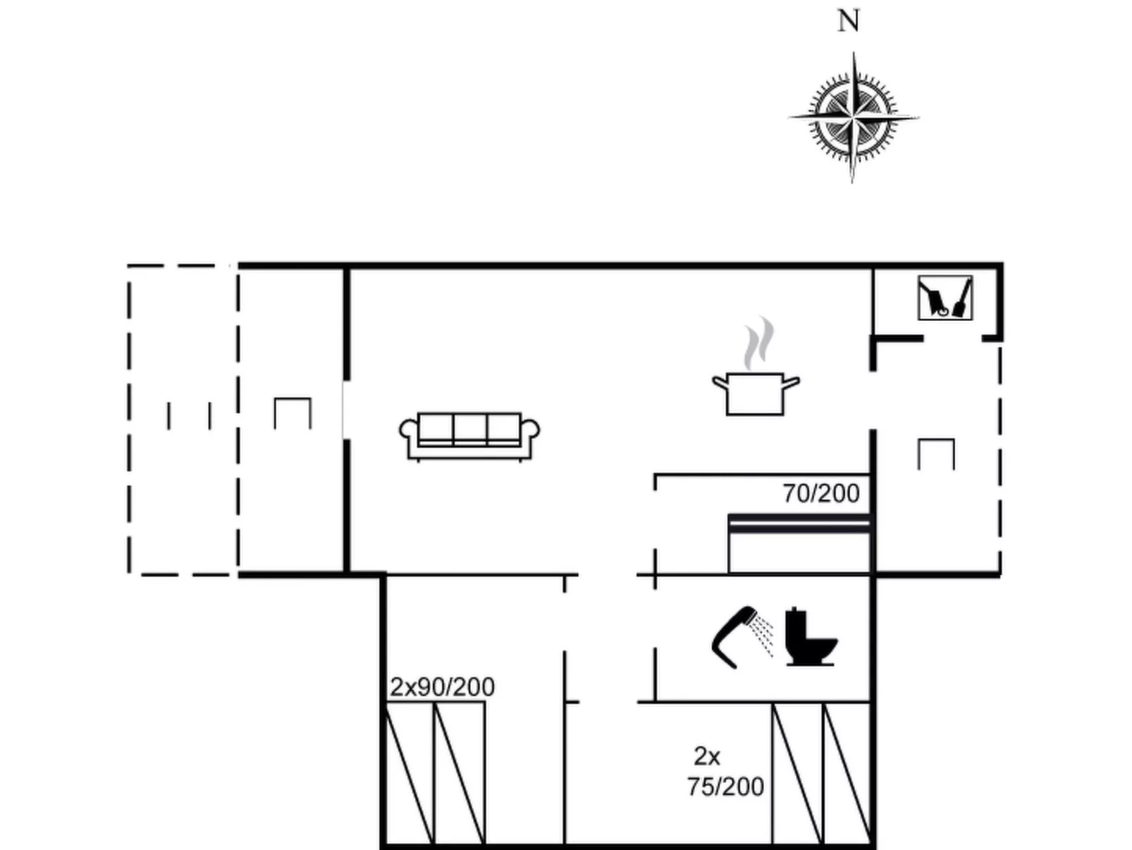 "Frandsine" - 800m from the sea-Binnen