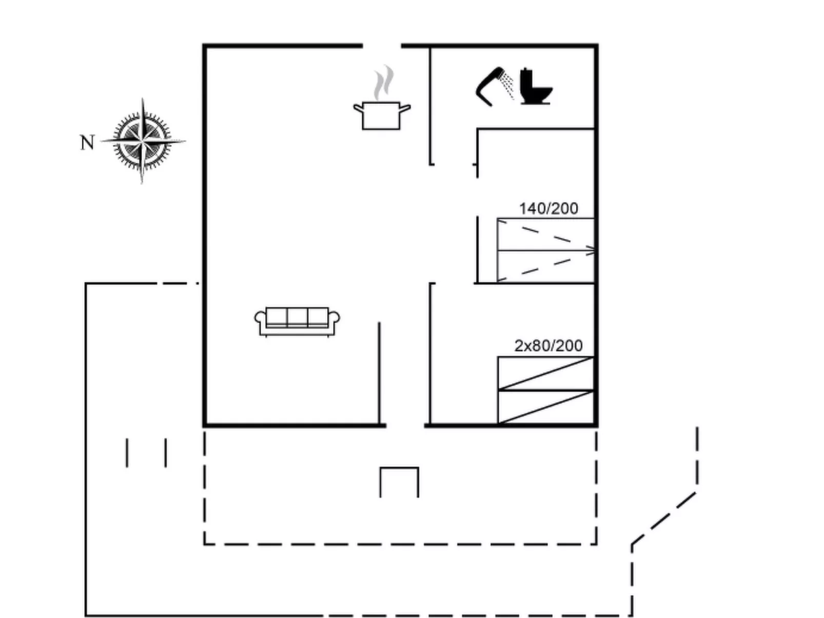 "Aarthi" - 637m from the sea-Binnen