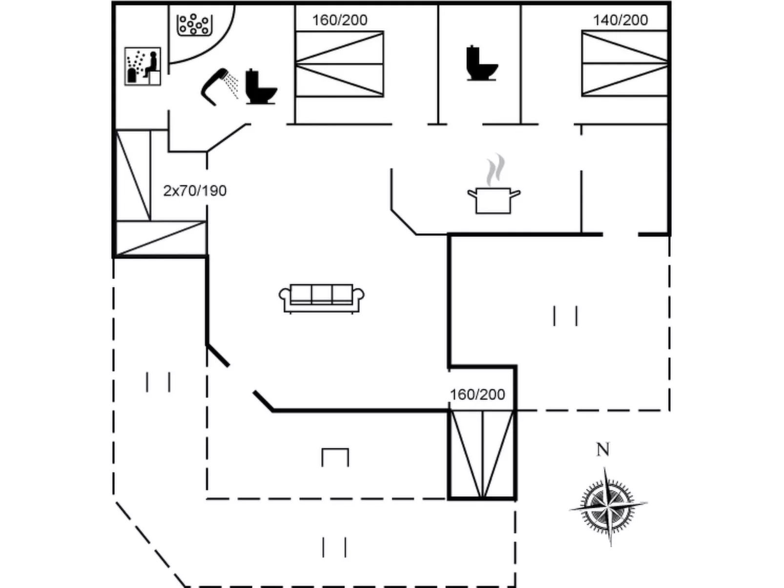 "Bruno" - 200m from the sea-Binnen