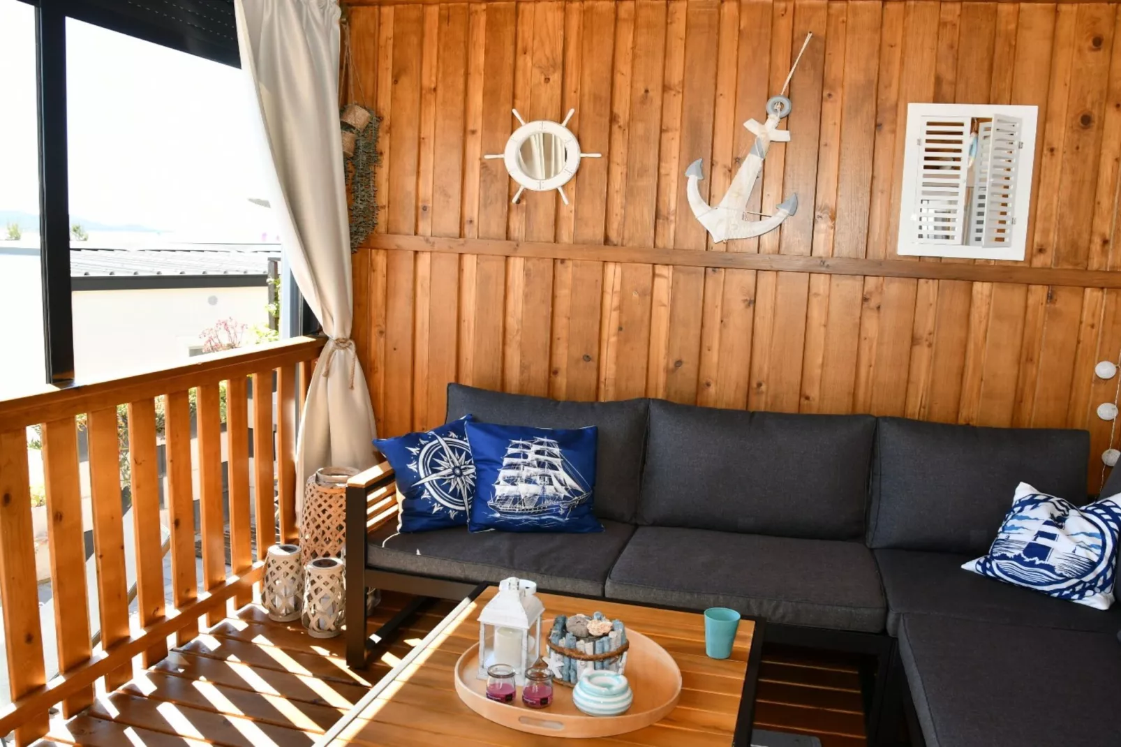 Mobile Home With Terrace And Sea View (Azzuro)-Buitenlucht