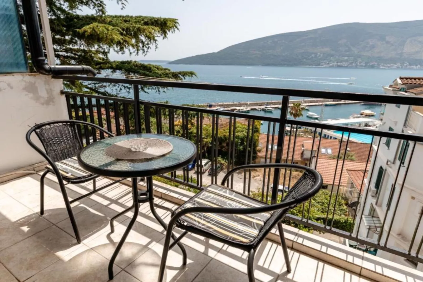 Elegant Apartment with Stunning Boka Bay Panorama - Two Bedroom Apartment-Terrasbalkon
