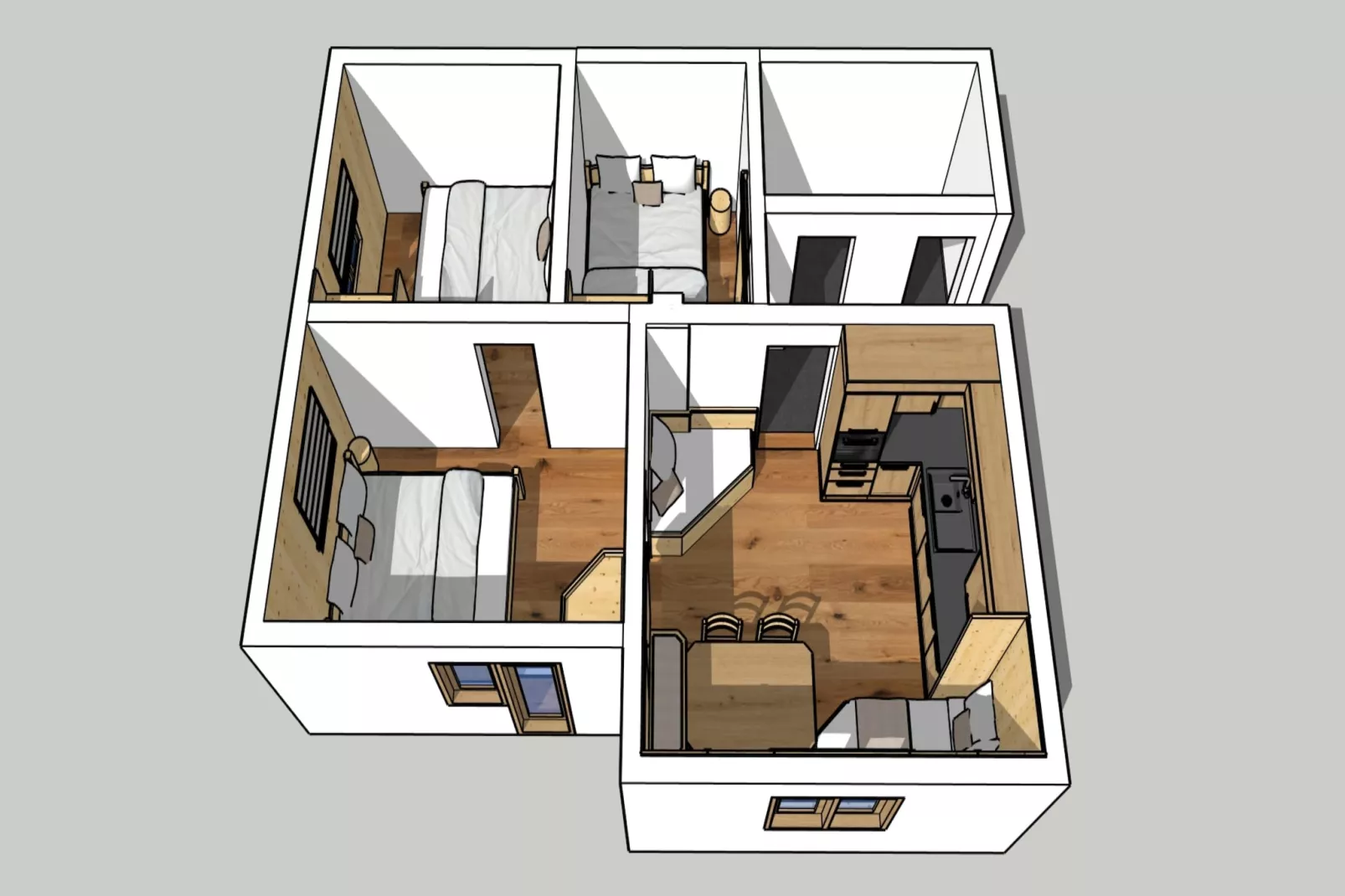 Berghütte Almleben-Plattegrond