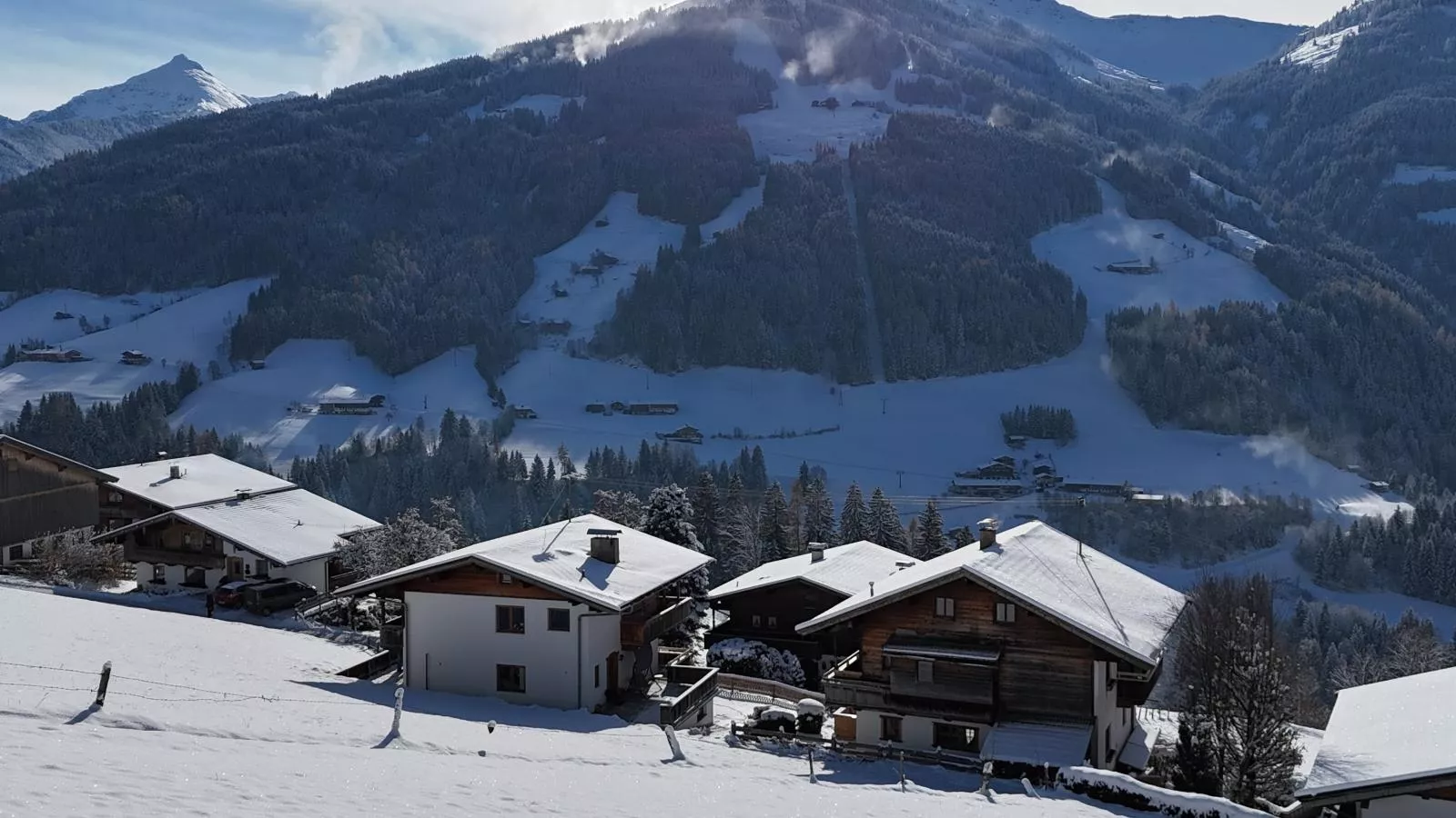 Tirola Hütte-Uitzicht winter