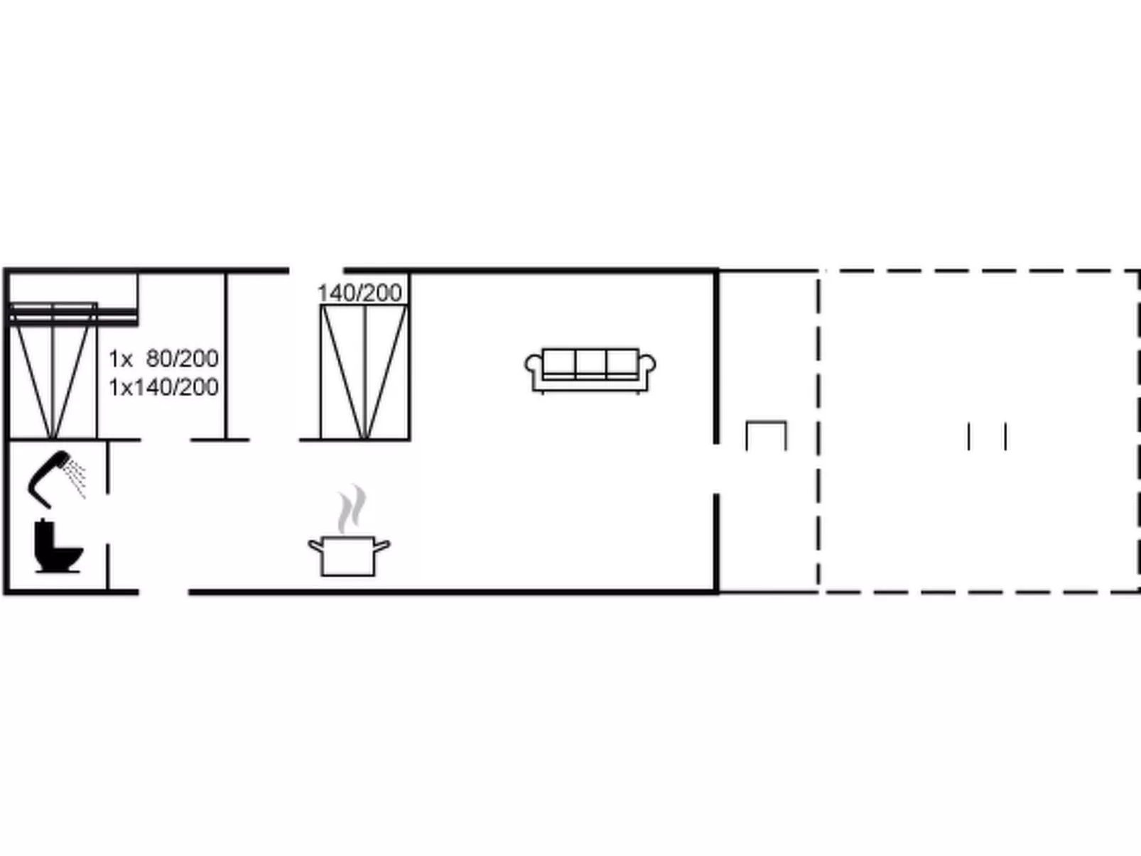 "Uffi" - 300m from the sea-Binnen