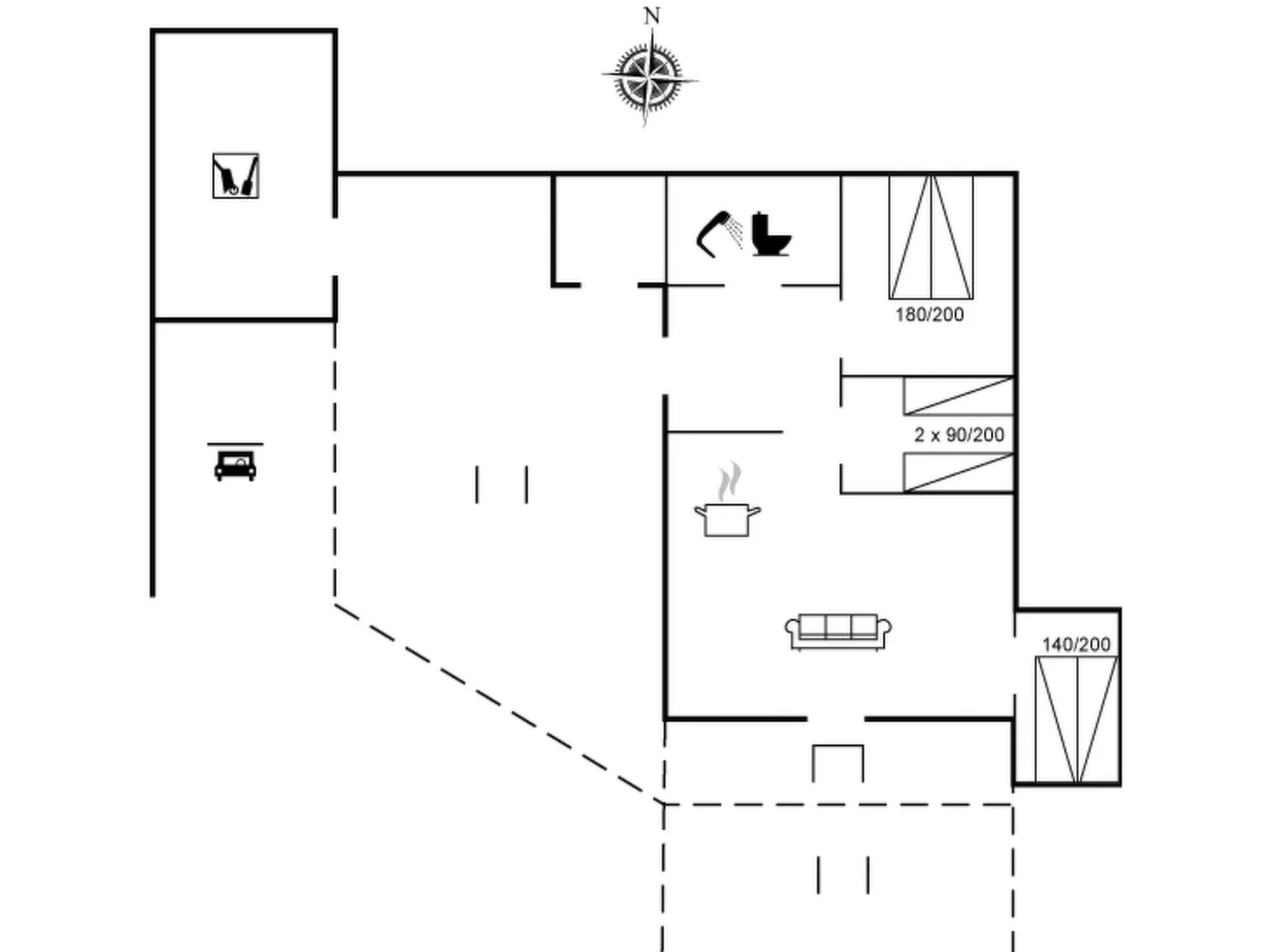 "Akka" - 2km from the sea-Binnen