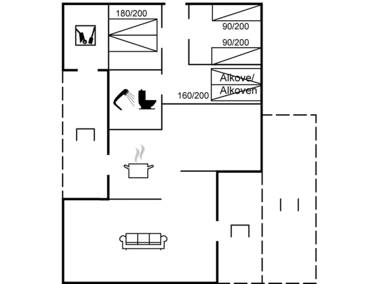 "Odsten" - 1km from the sea-Binnen