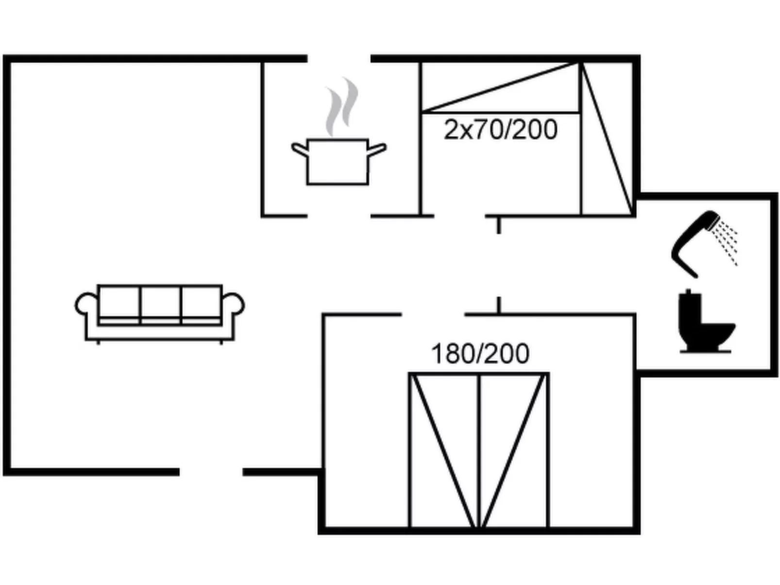 "Stjerne" - 300m from the sea-Binnen
