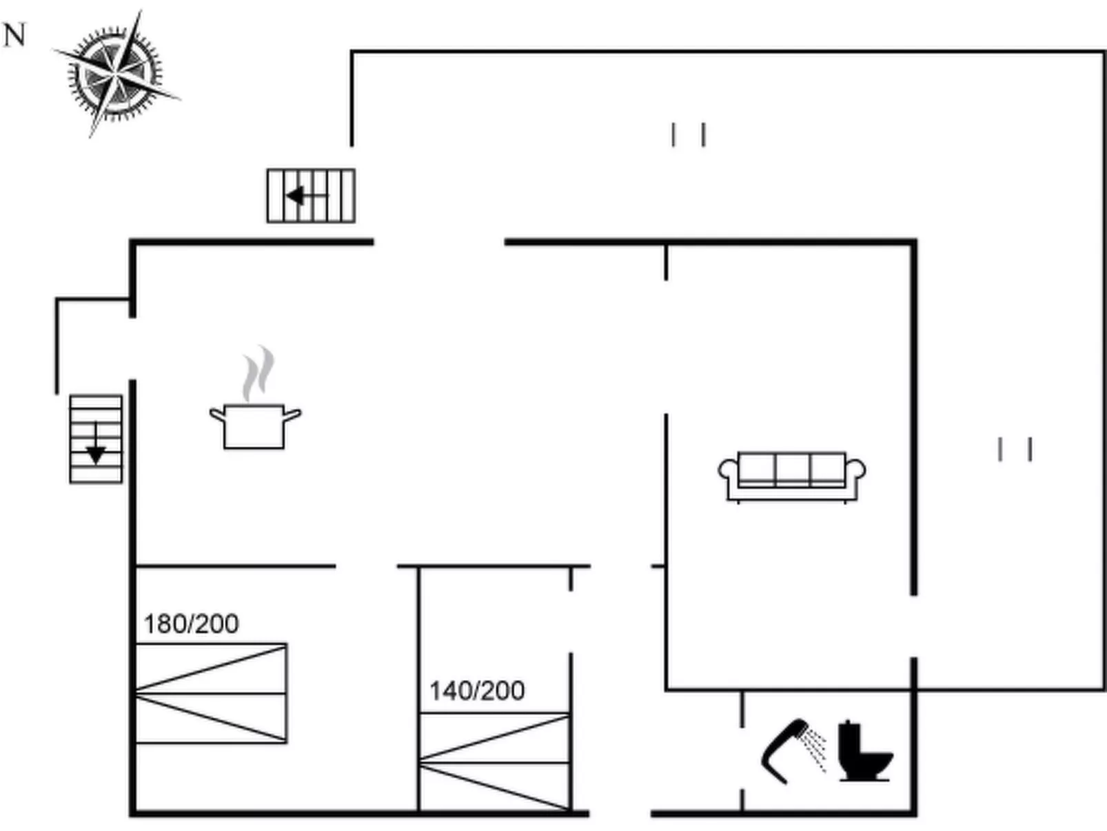 "Melina" - 100m from the sea-Binnen