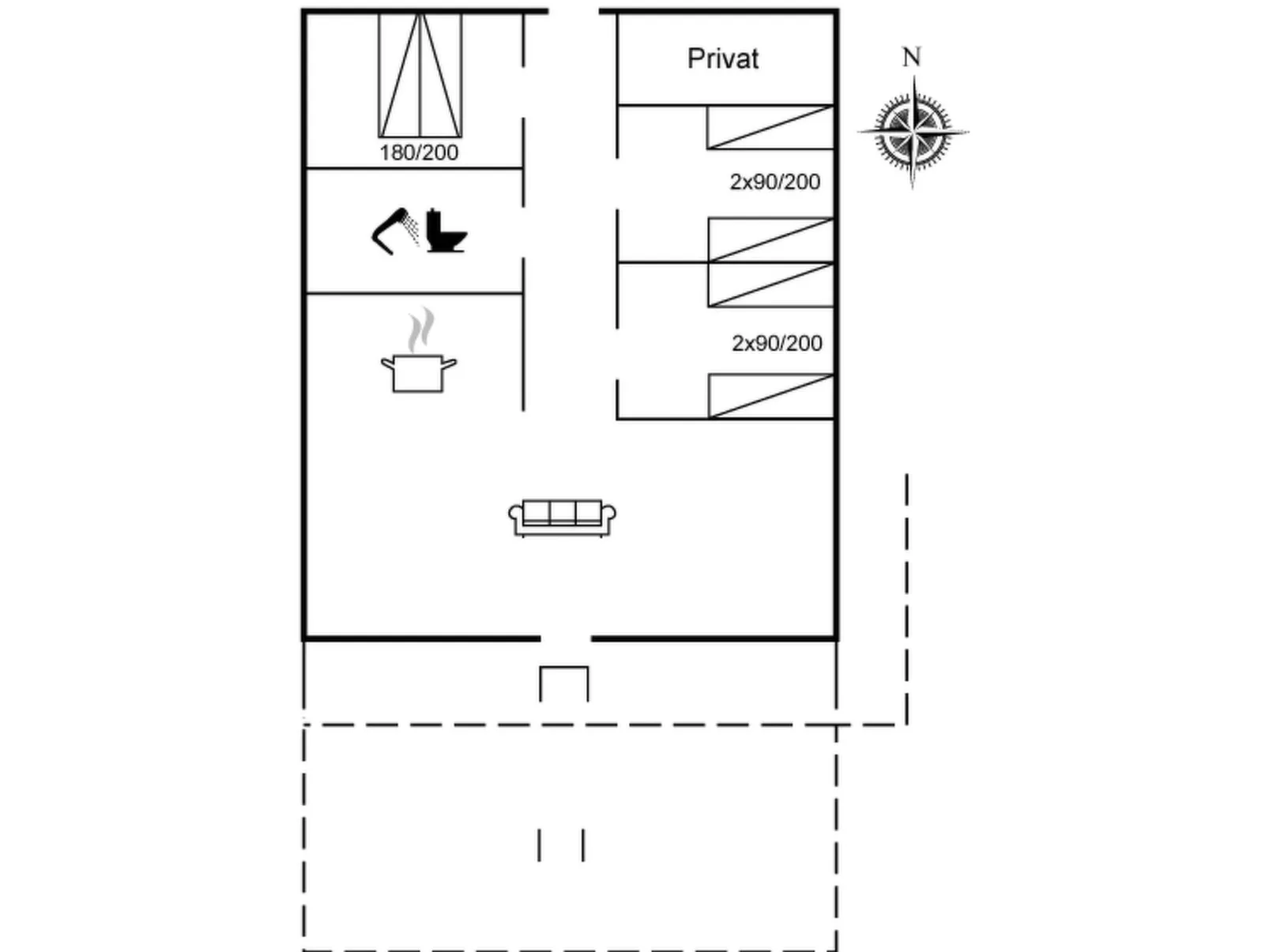 "Cajsa" - 1.5km from the sea-Binnen