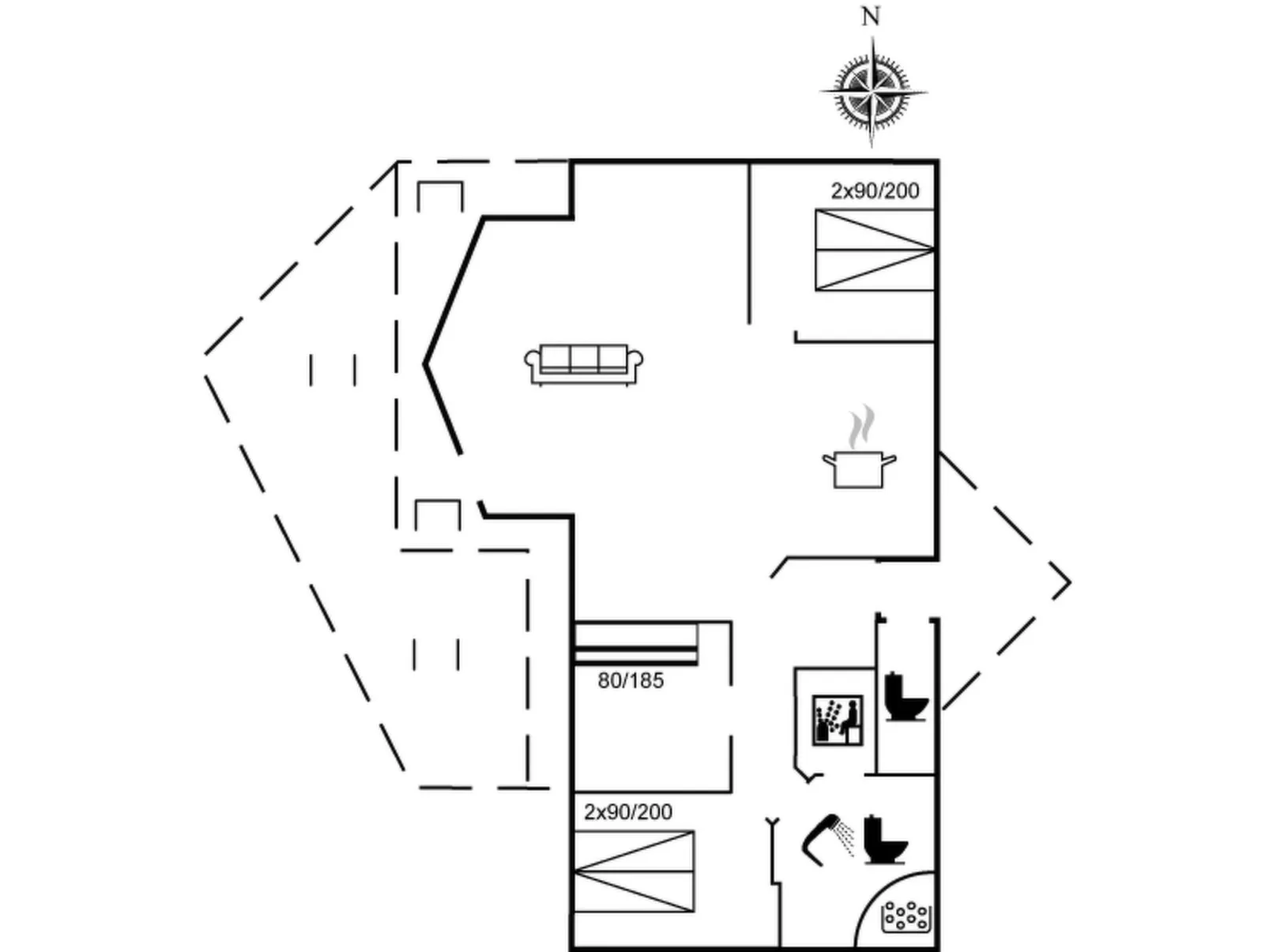 "Tashina" - 200m from the sea-Binnen